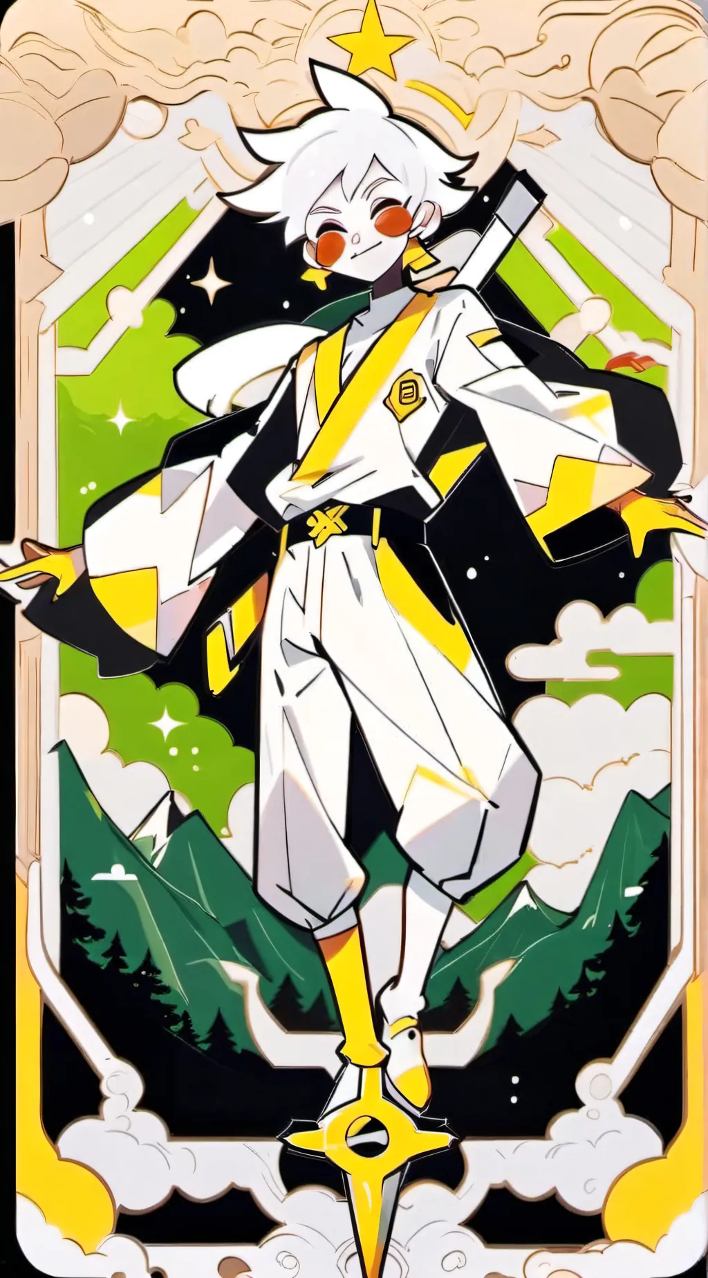 ai character: the nutella jar..  background