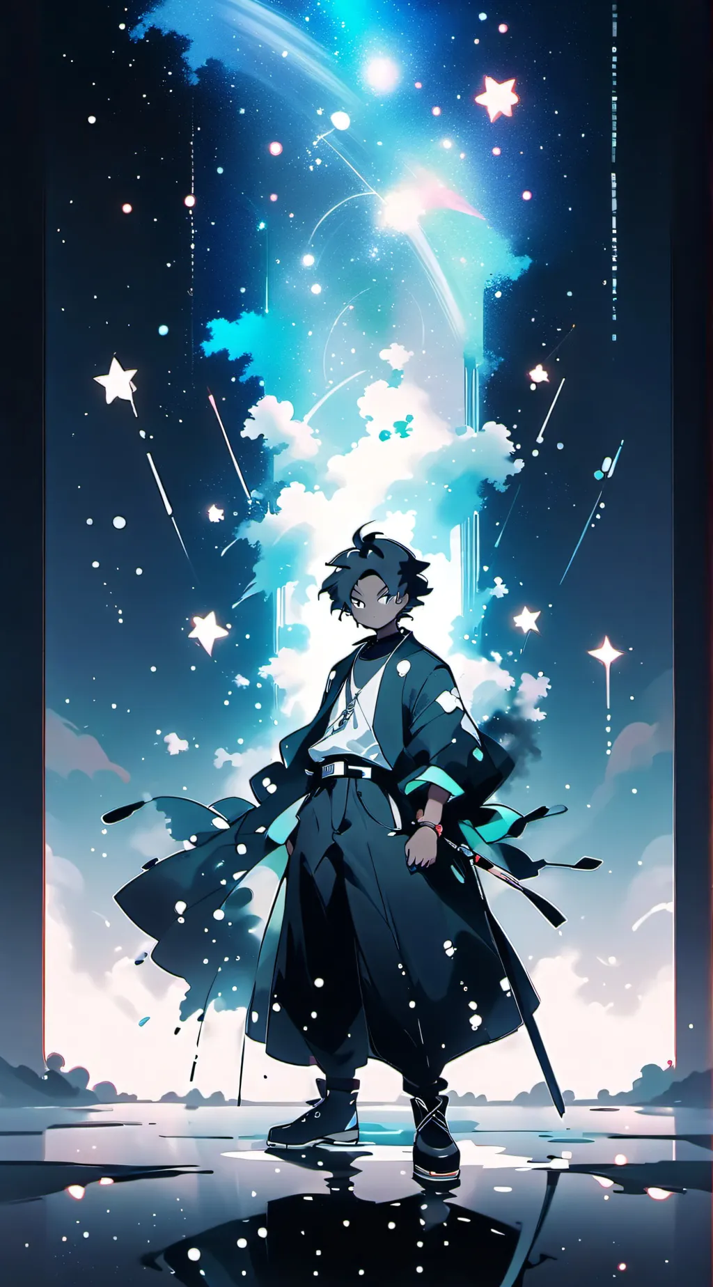 ai character: K•N•Y background