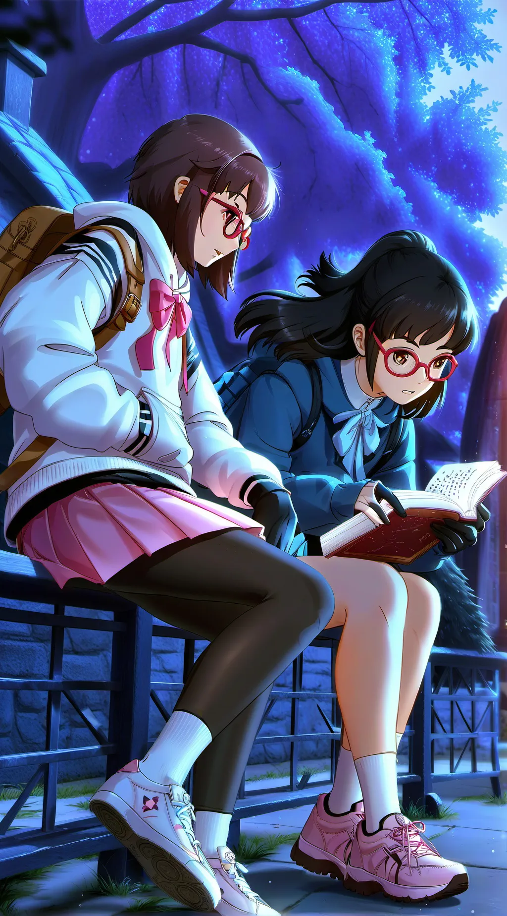 ai character: Natalia and Maya background