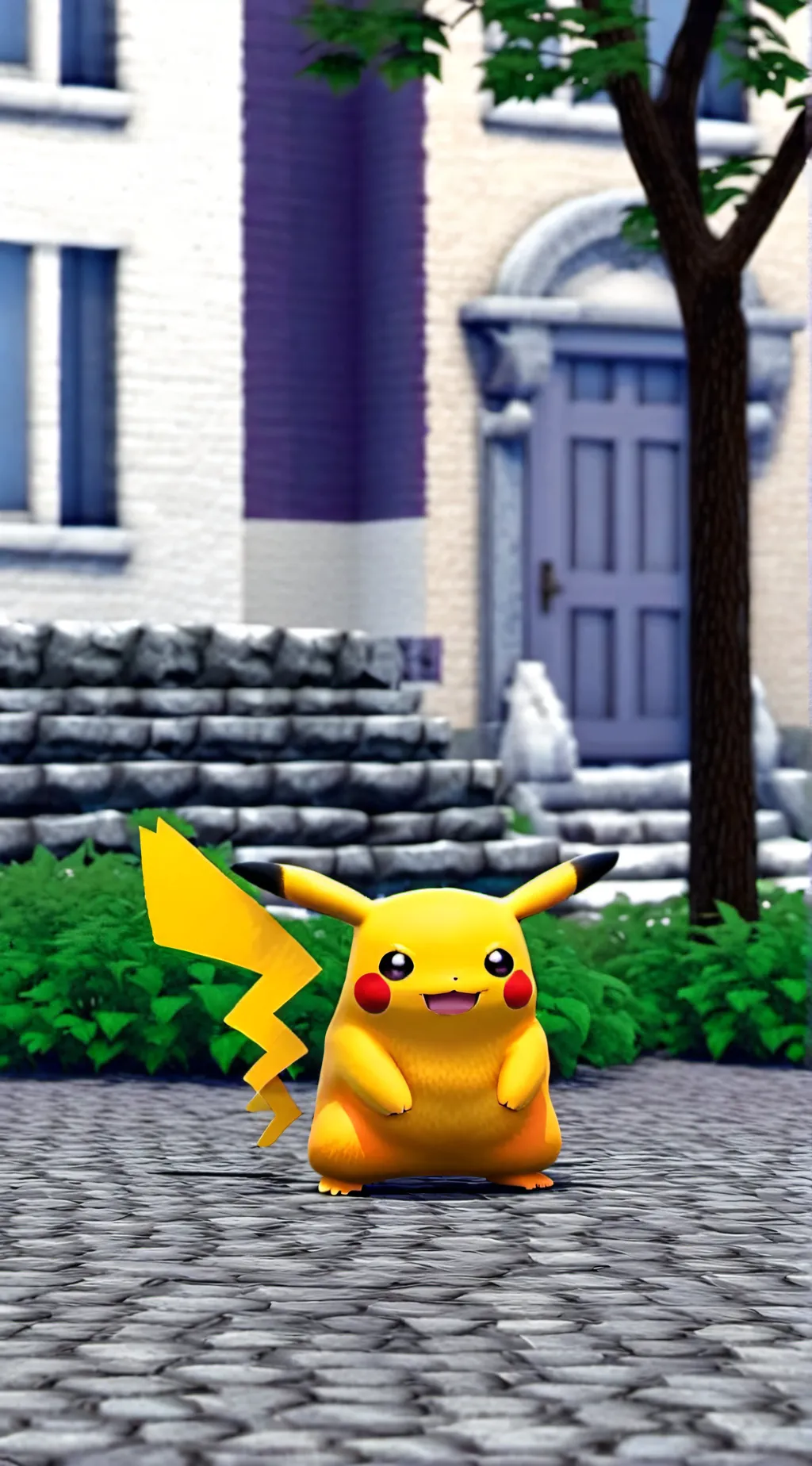 ai character: Pikachu background