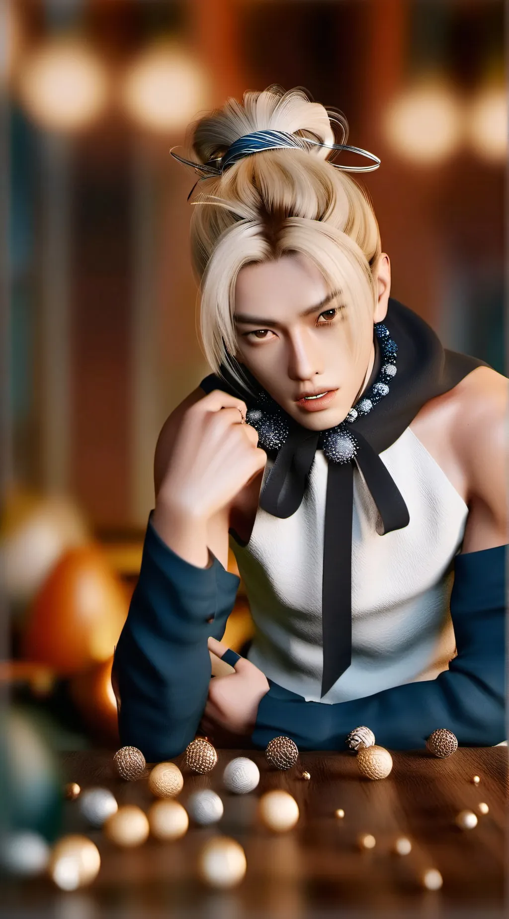 ai character: Yongbok Felix  background