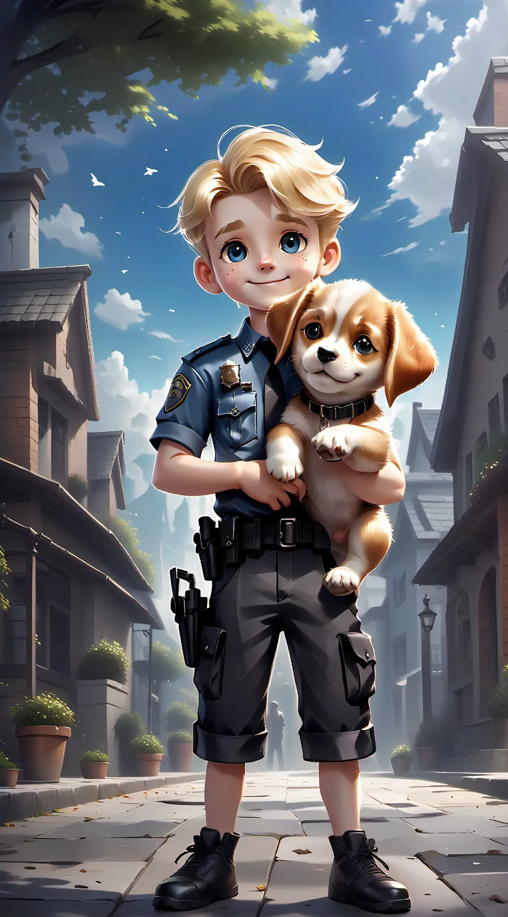 ai character: The dog julian background