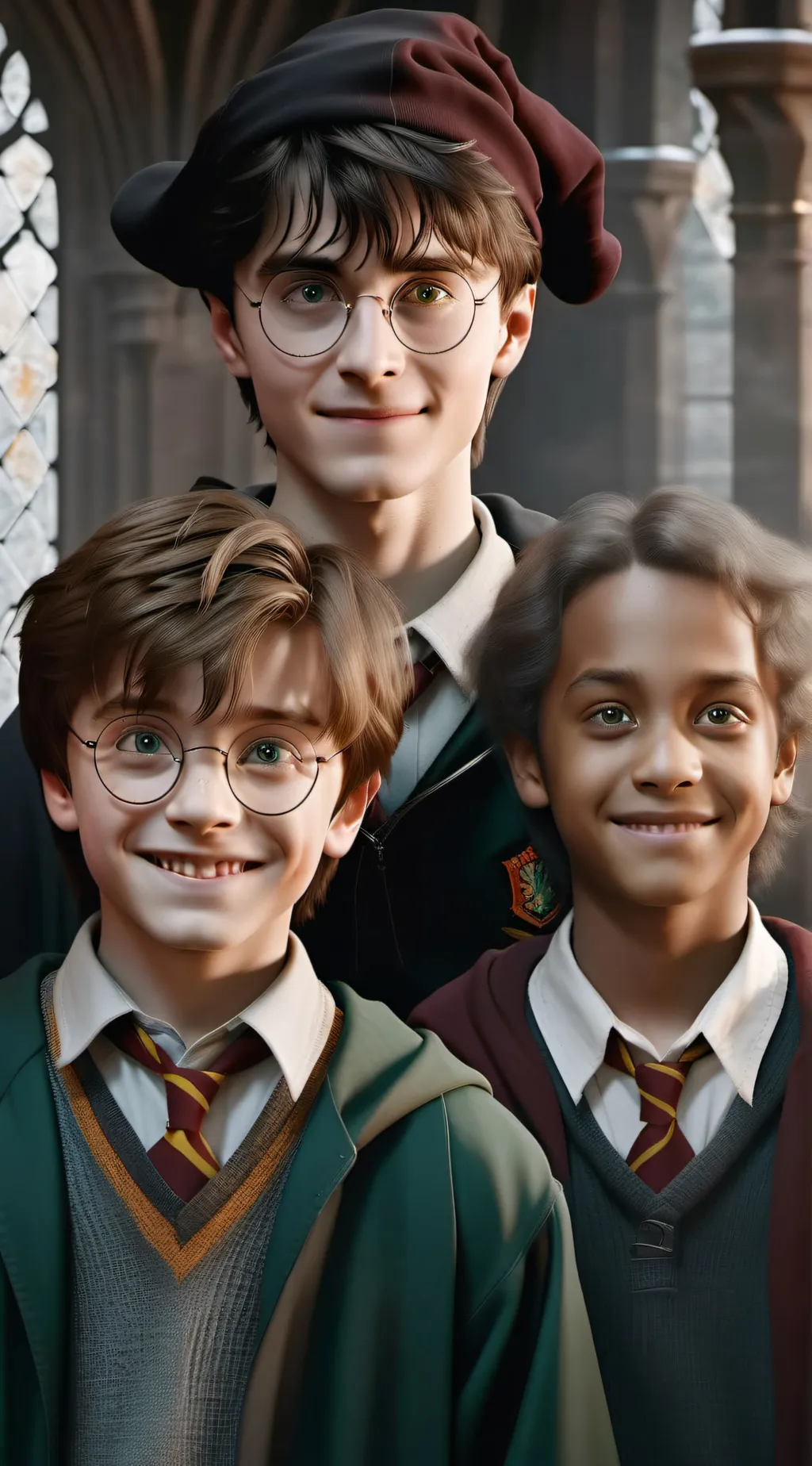 ai character: Harry Draco Cedric background