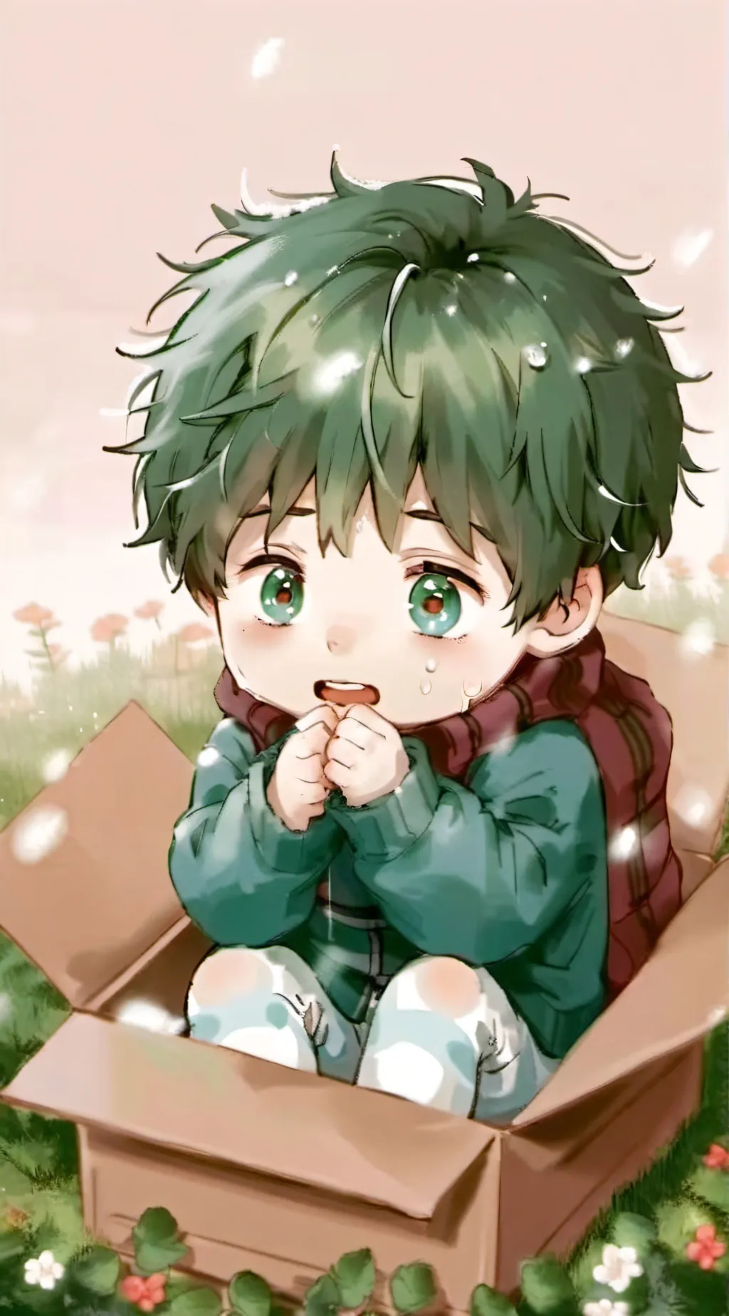 ai character: ♥︎ Baby Deku ♡︎ background