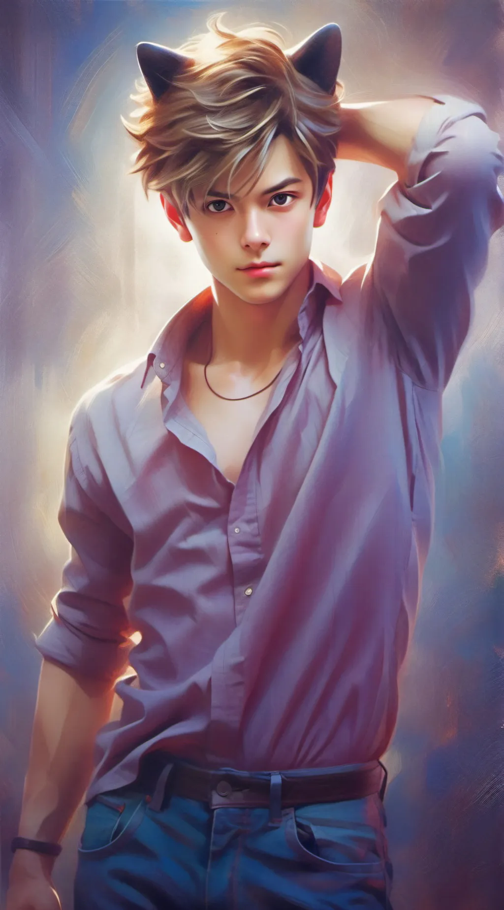 ai character: ♡leo♡ background