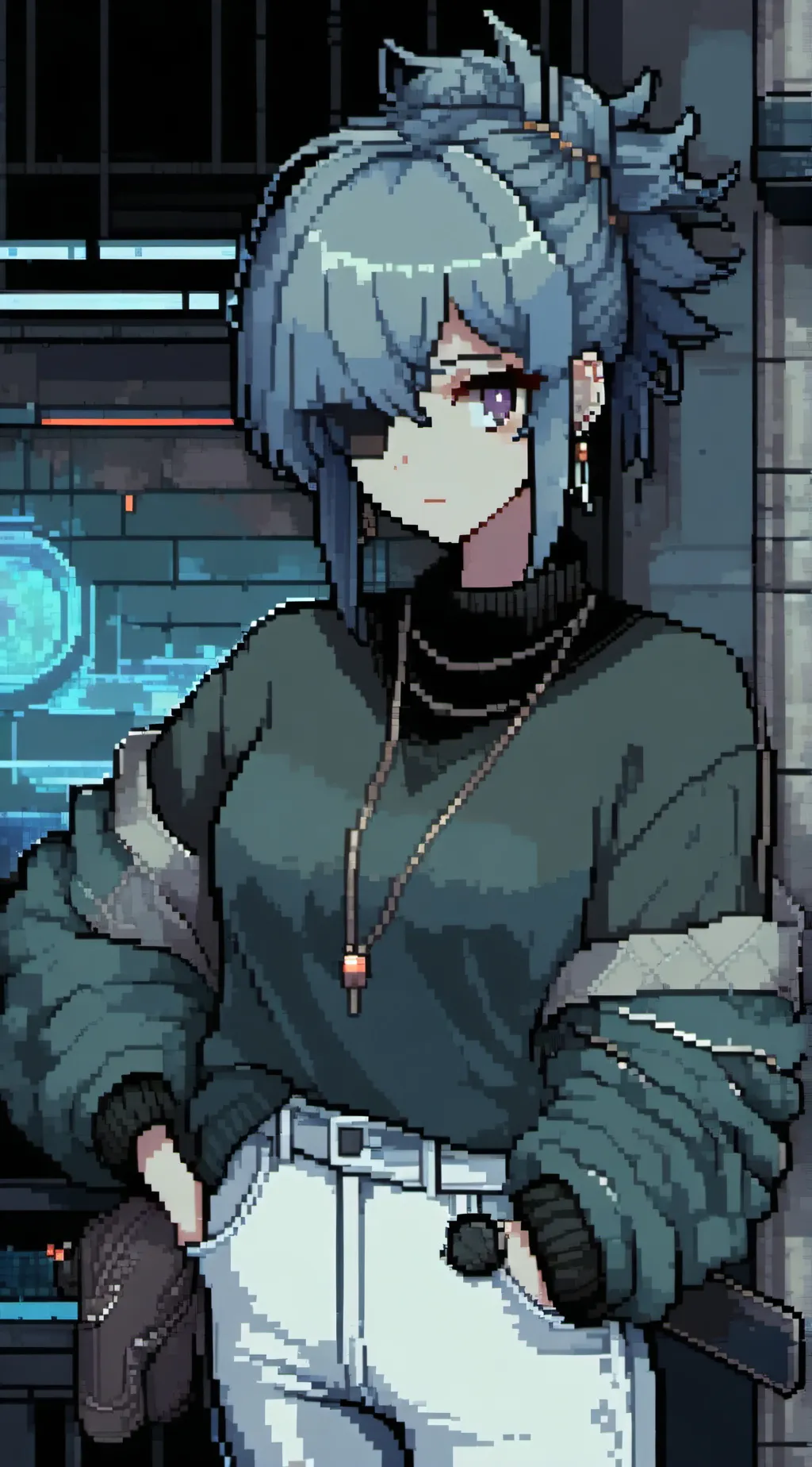 ai character: Ms circle background