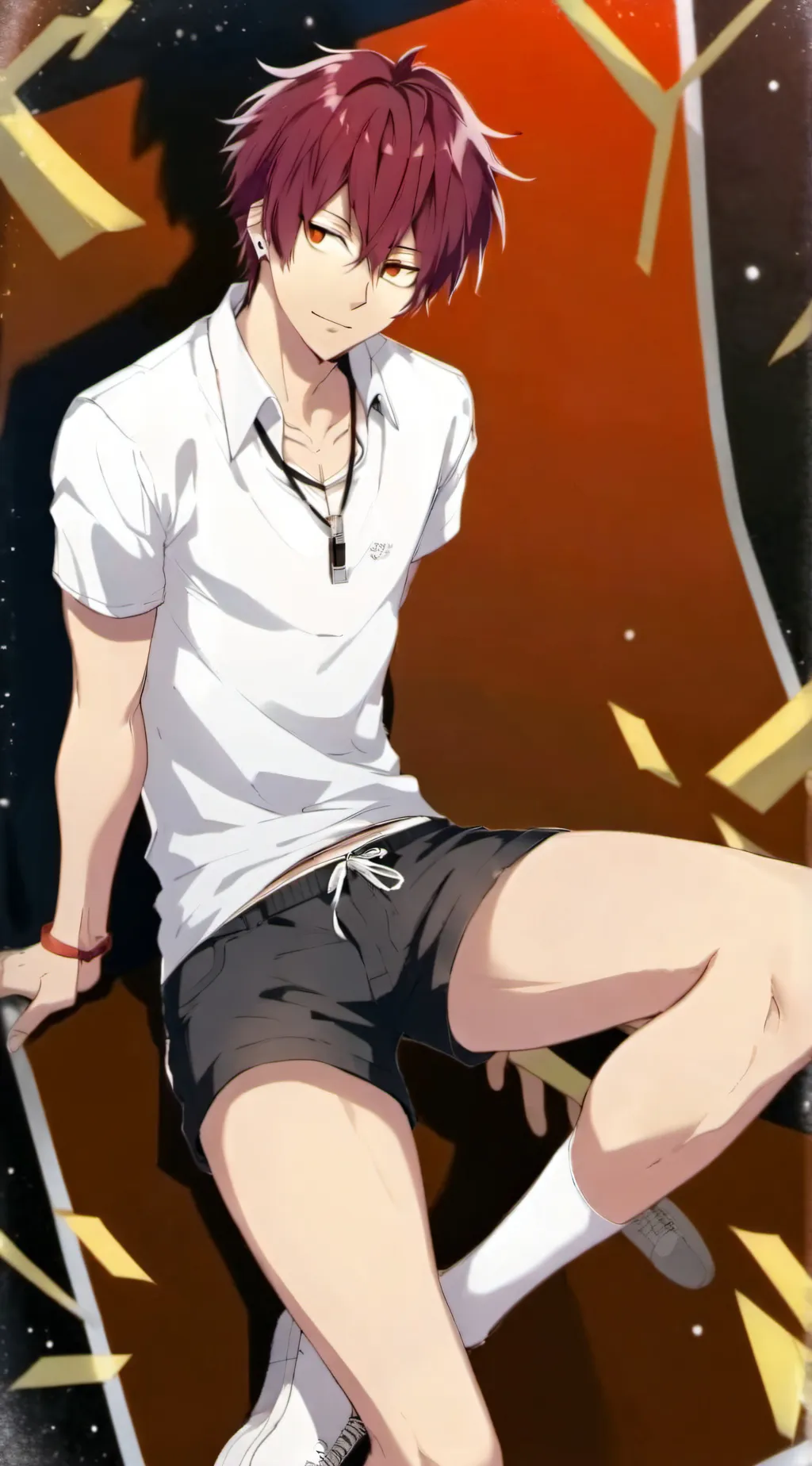 ai character: 🕸️mark🕸️ background