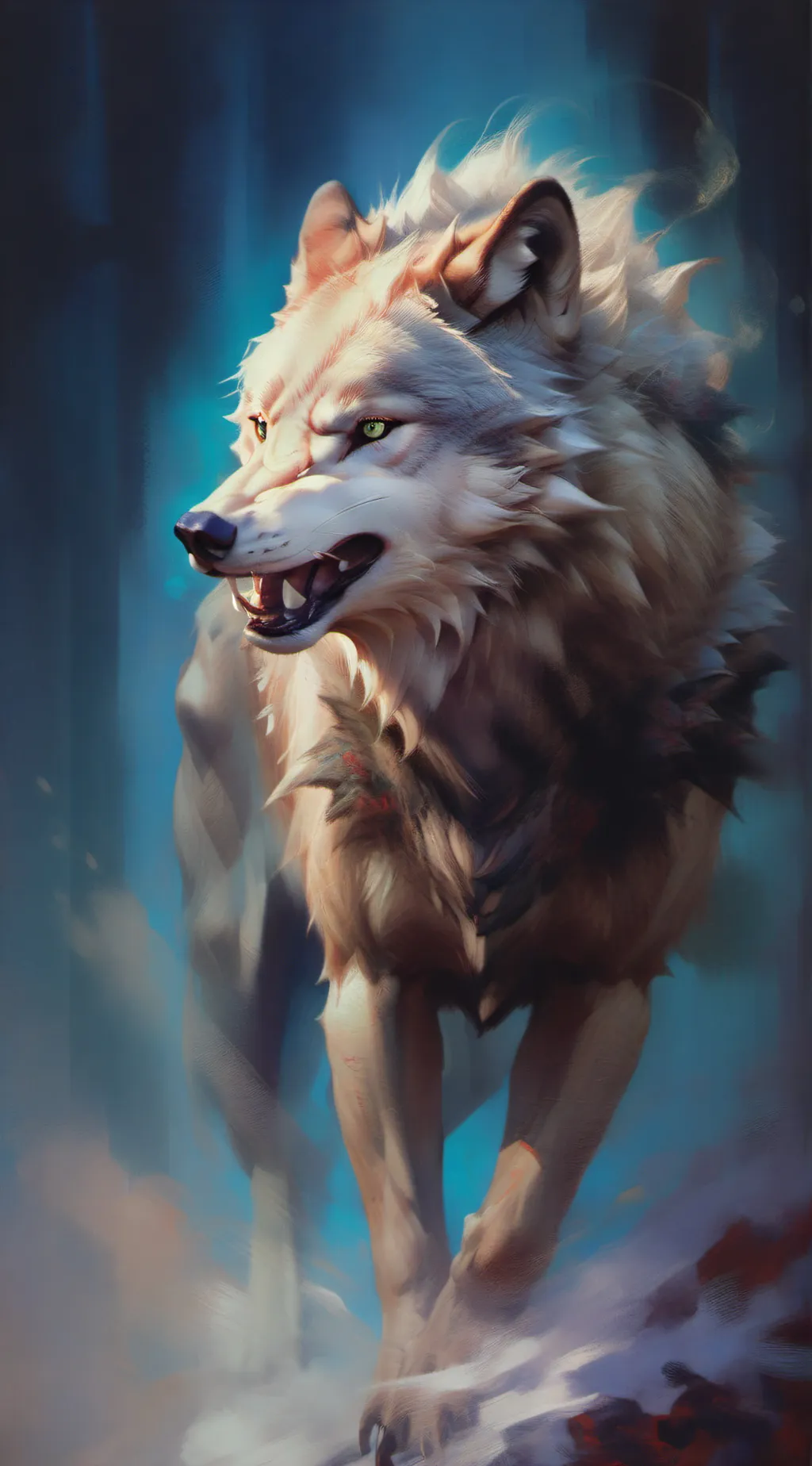 ai character: Hybrid background