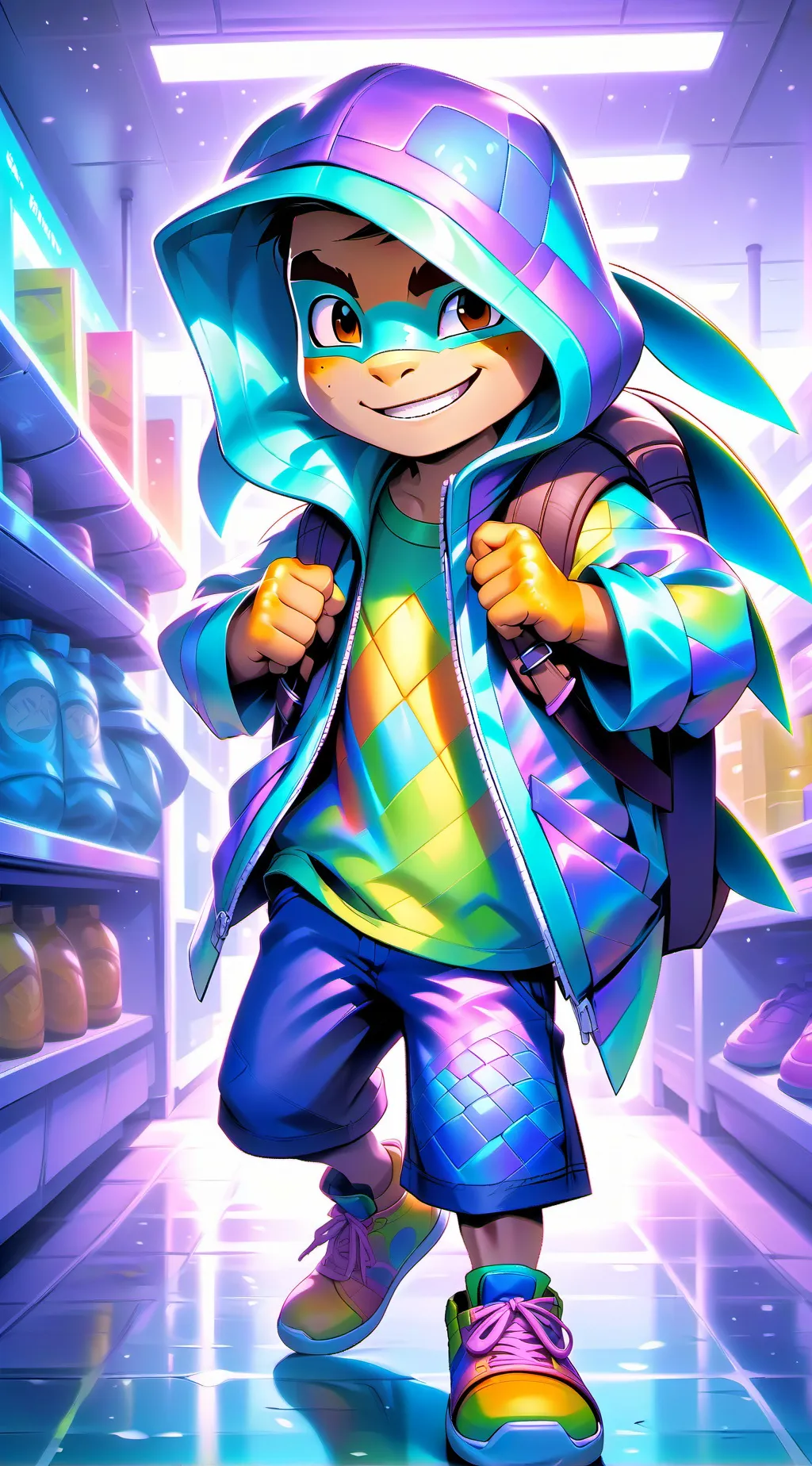 ai character: Luna background