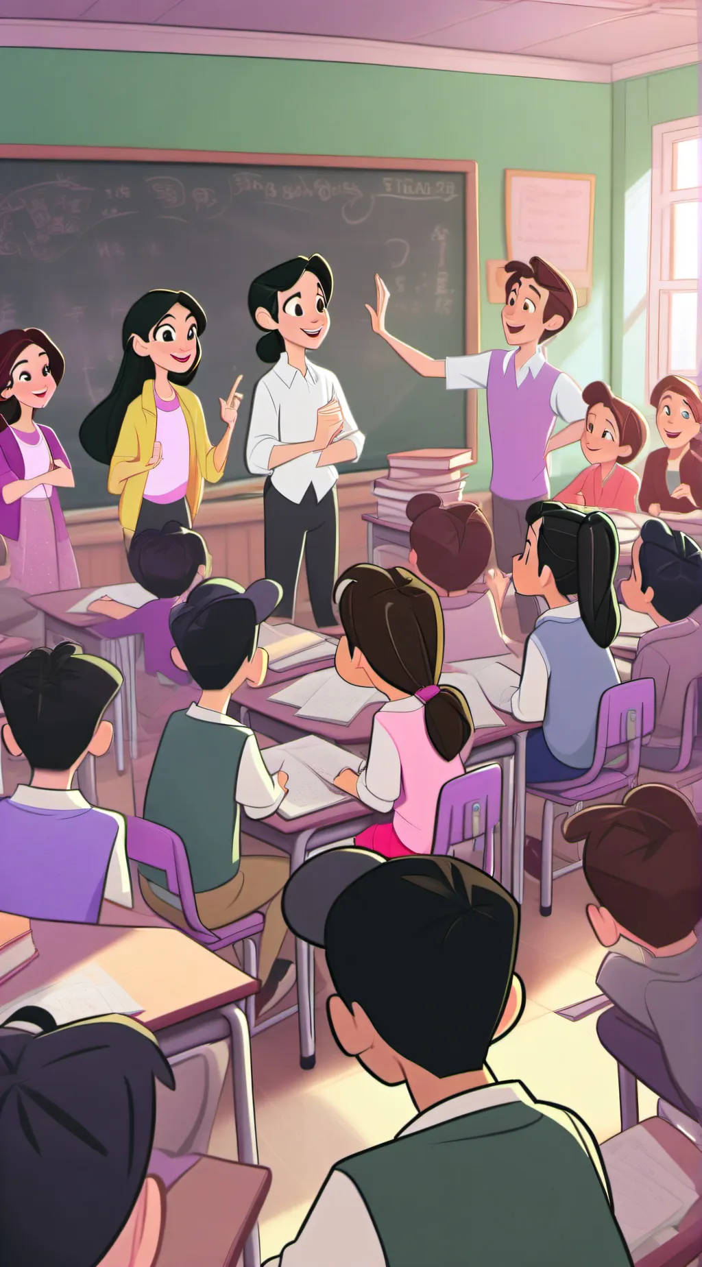 ai character: school background