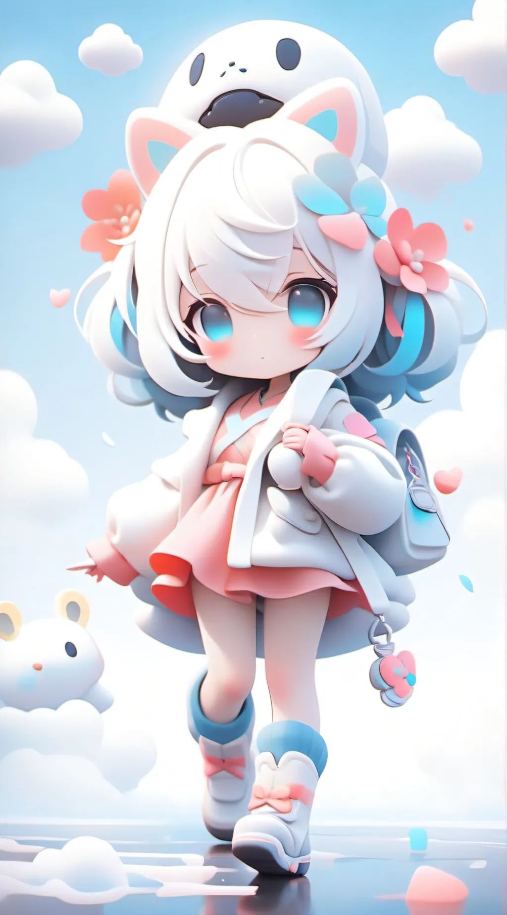 ai character: angel and husk  background