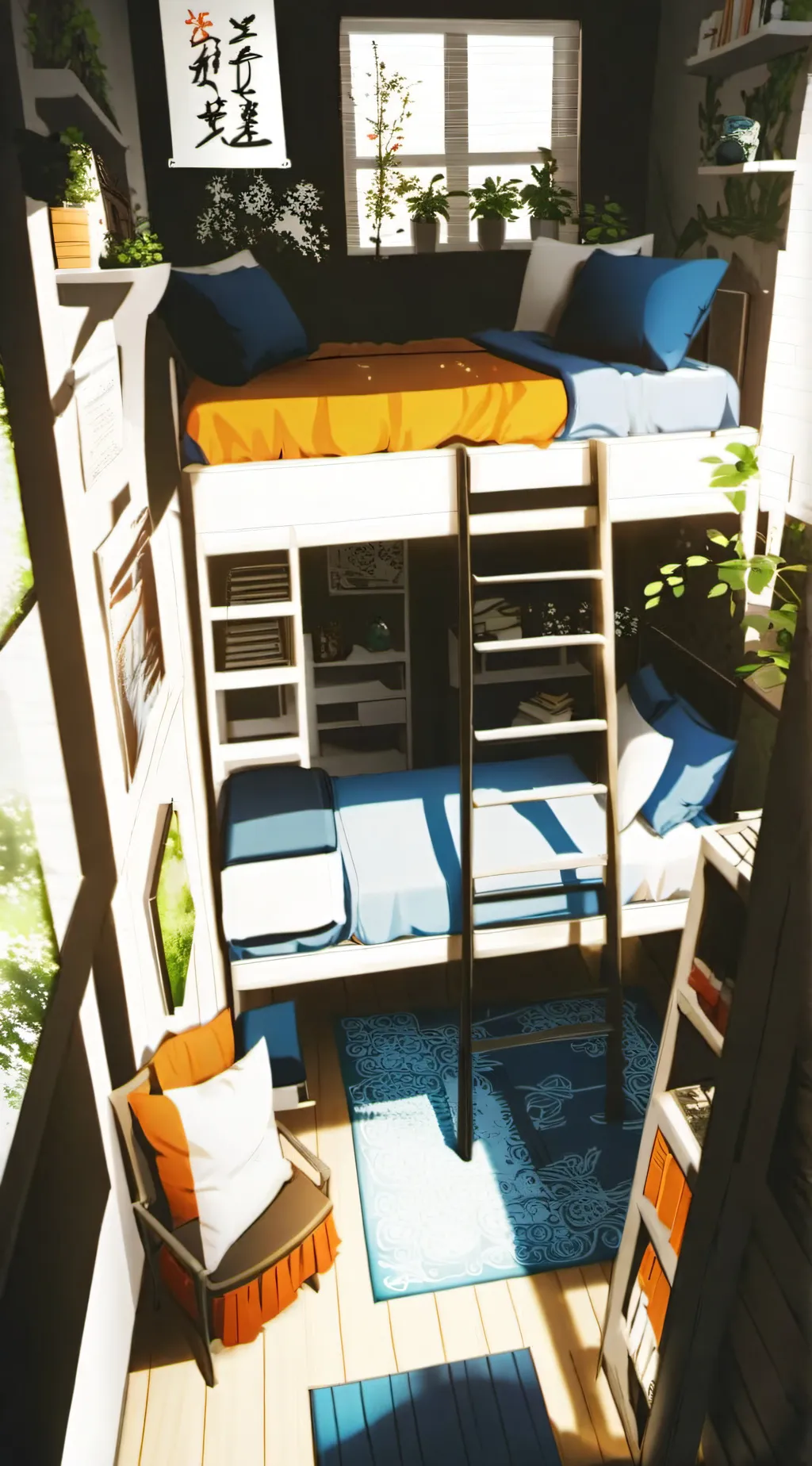 ai character: MHA movie night background