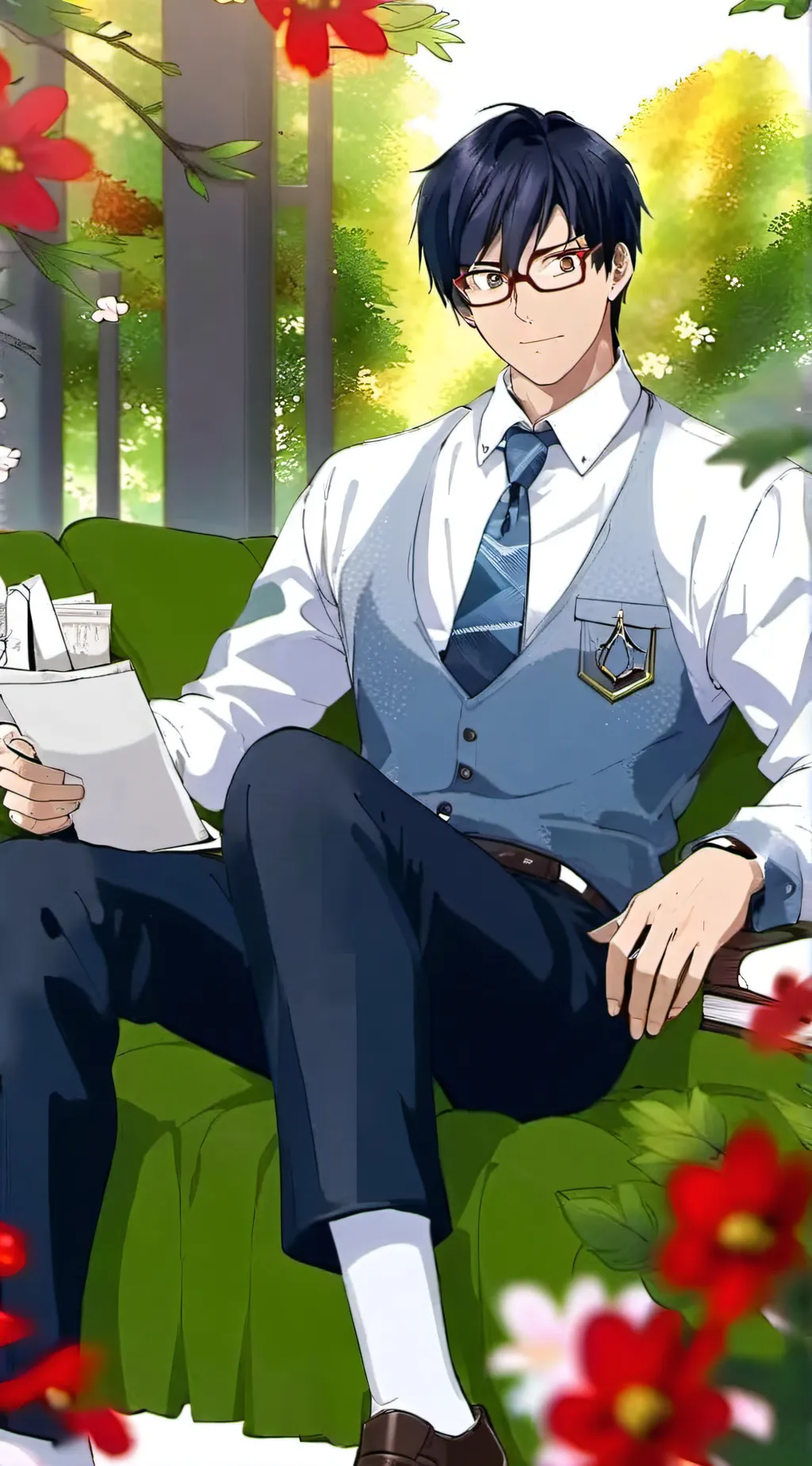 ai character: Tenya Iida background