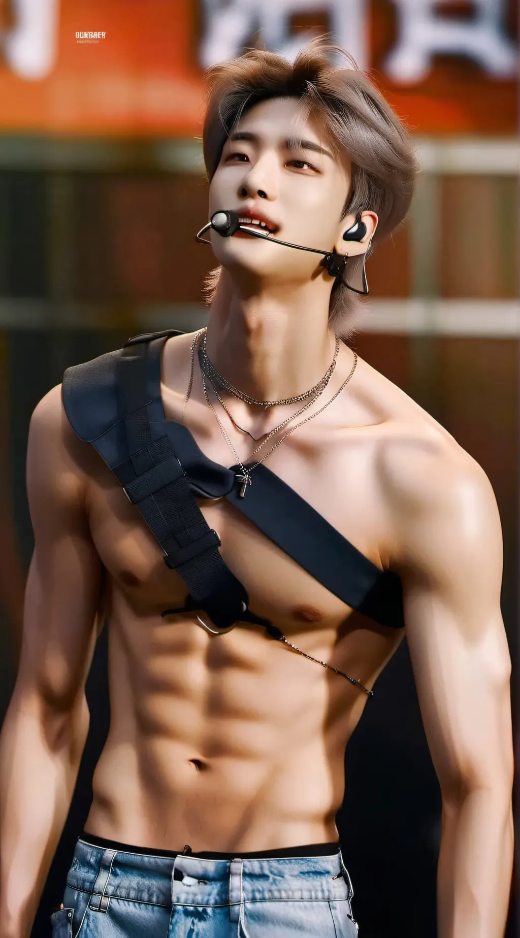 ai character: hyunjin  background