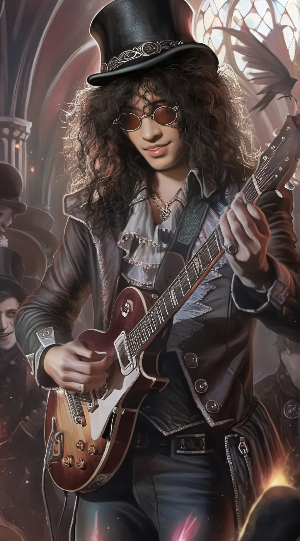 ai character: Slash background