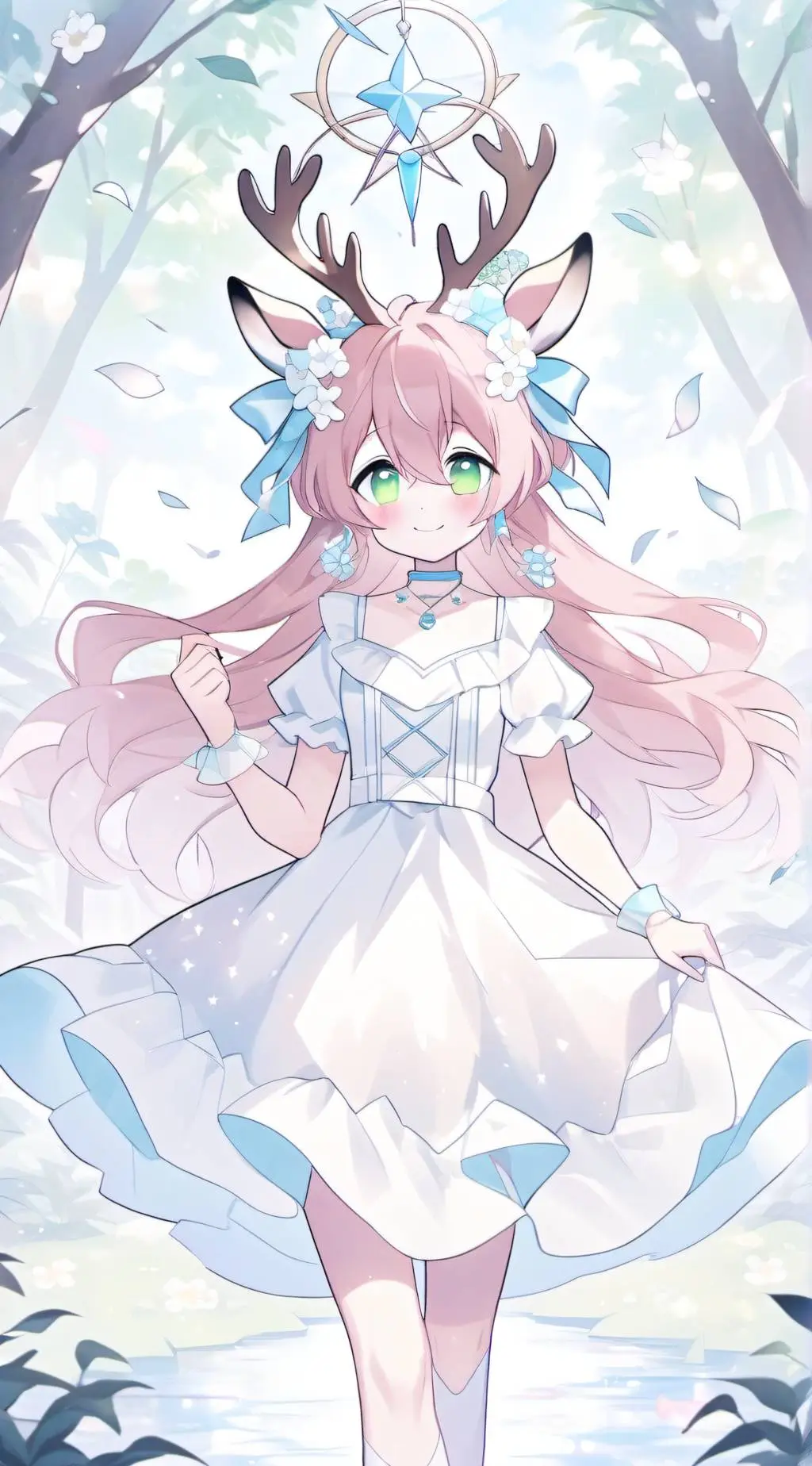 ai character: dazzle the deer  background