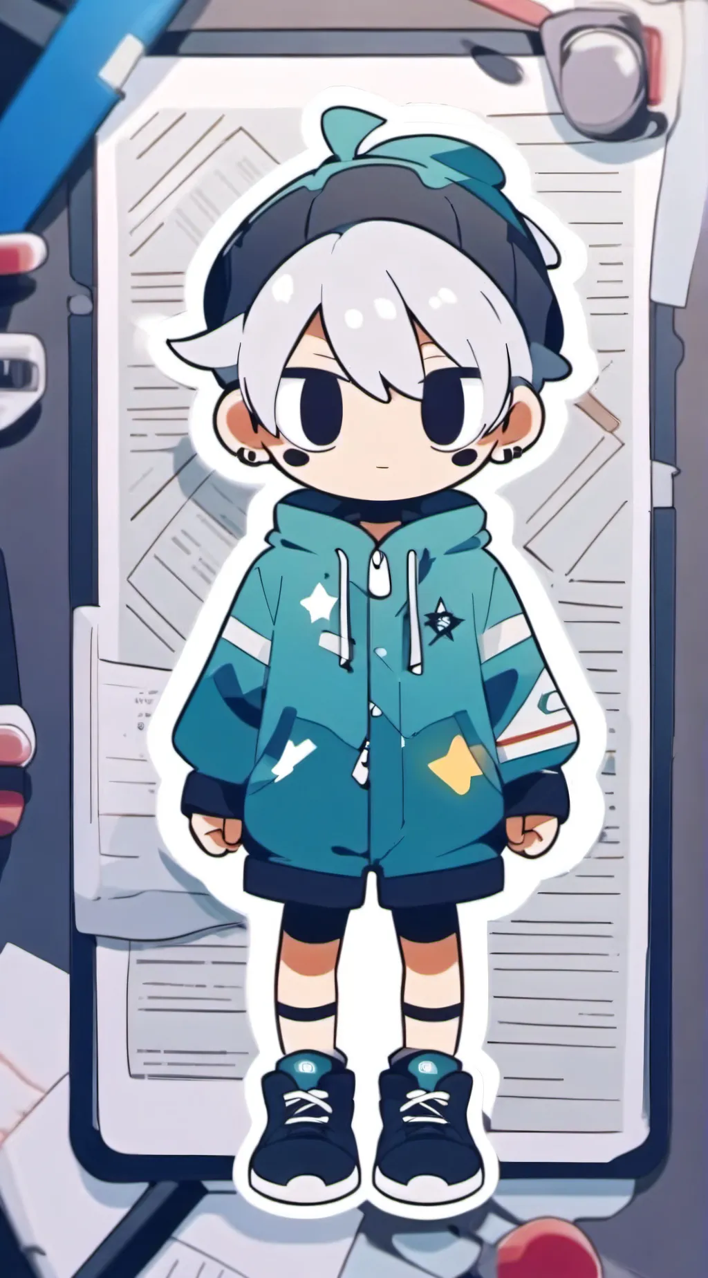 ai character: Lightinboi background