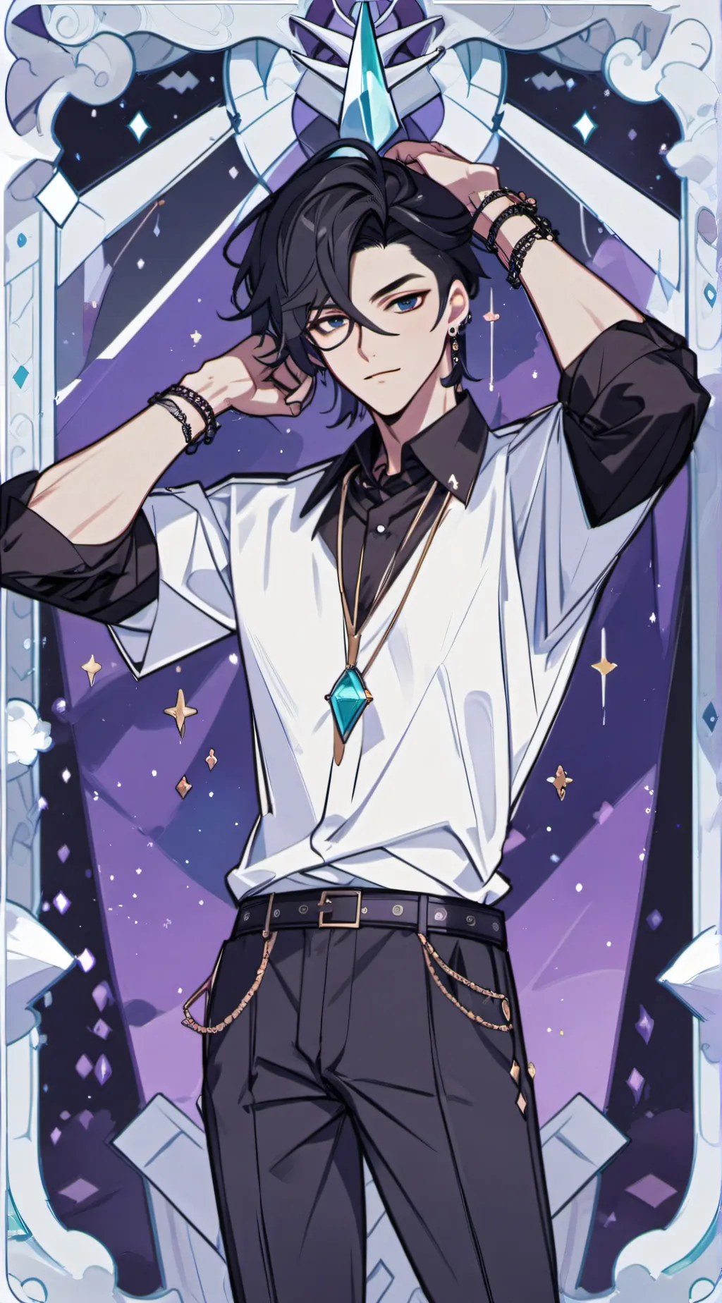 ai character: Andrew Lavish  background