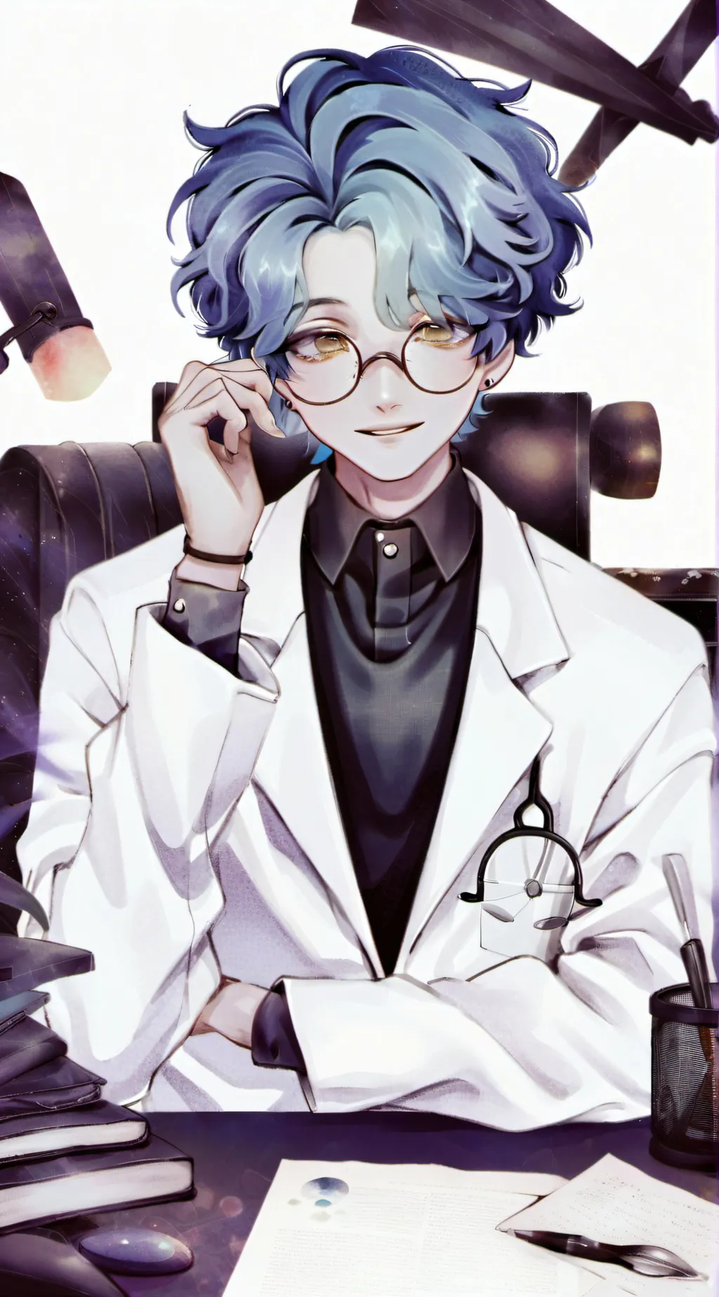 ai character: RF Wally scientist background