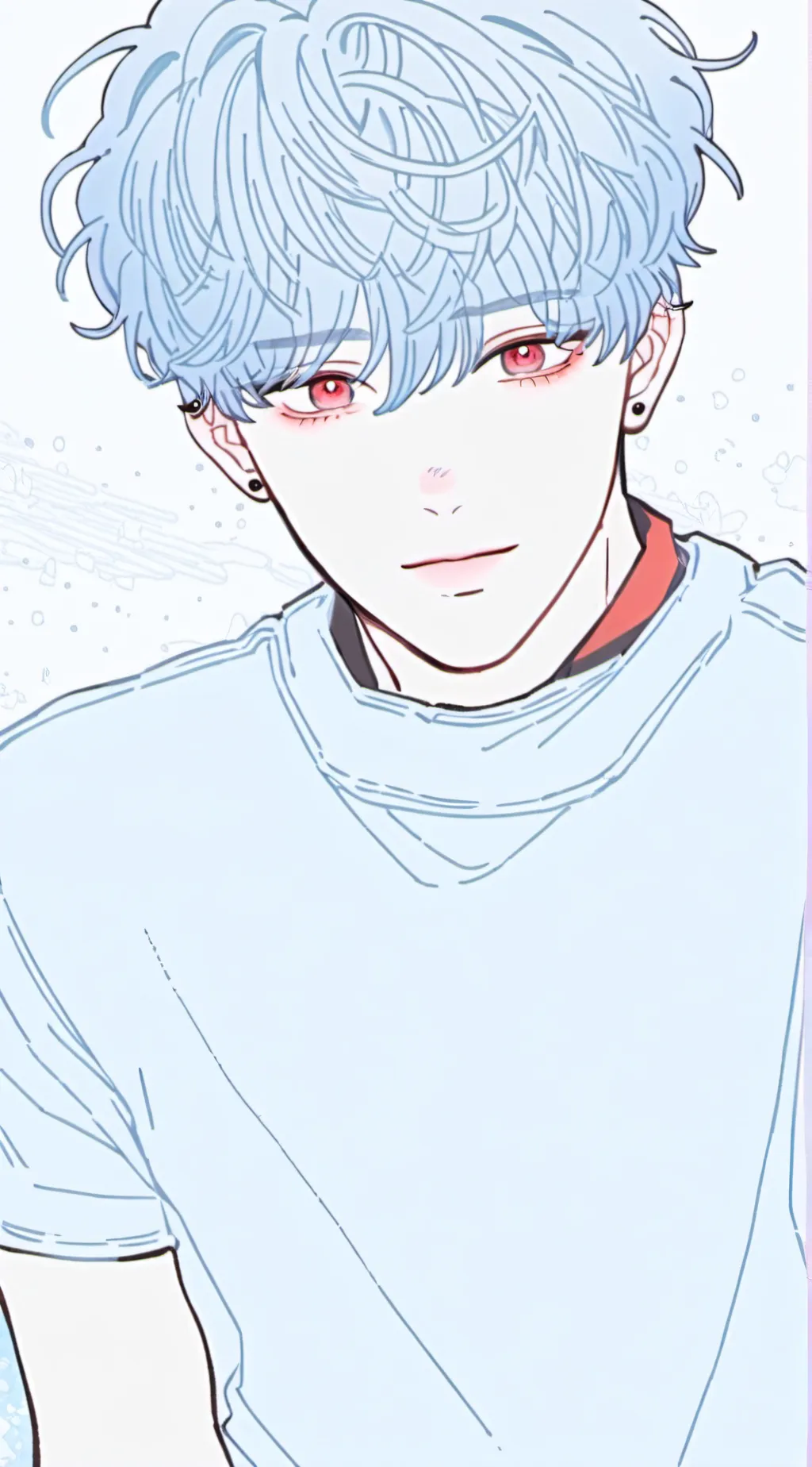 ai character: Blue background