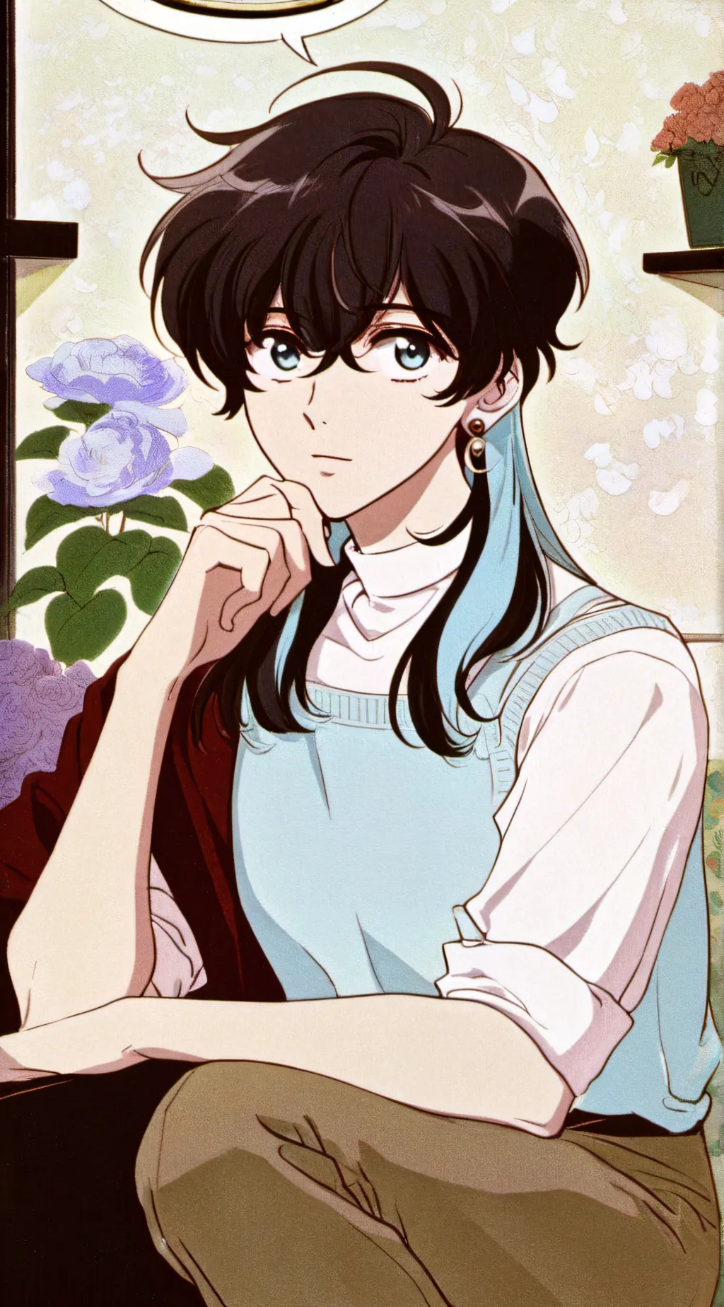 ai character: Focus x chase 🍄 background