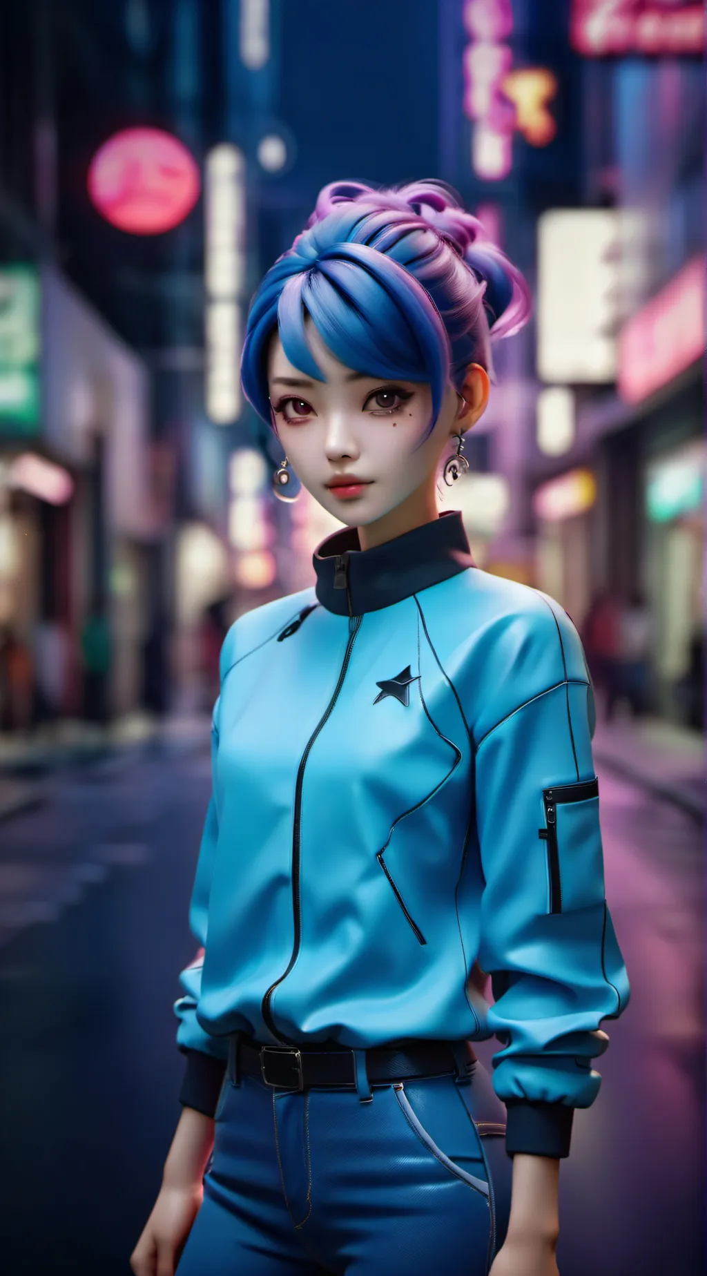 ai character: Rose background