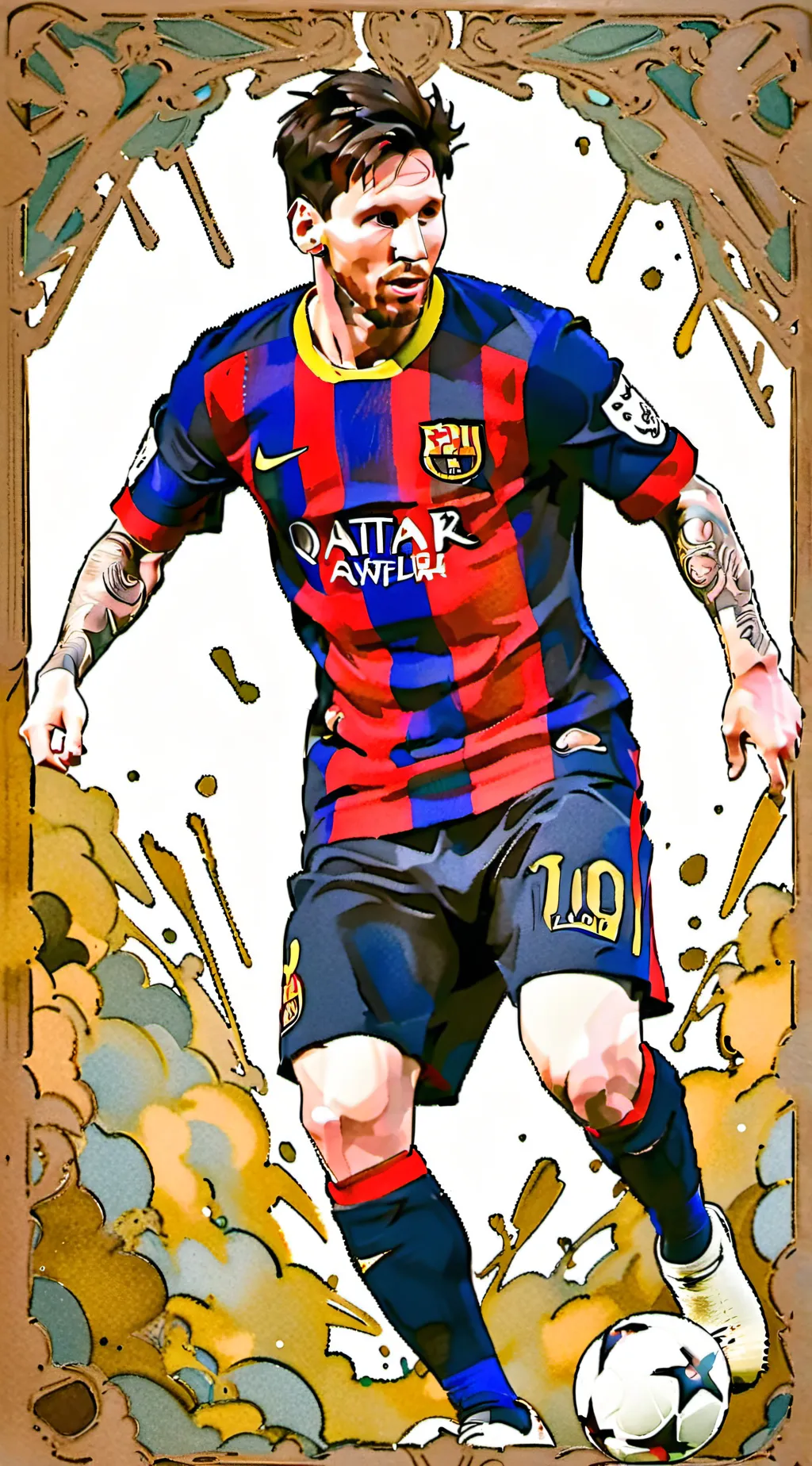 ai character: Messi  background