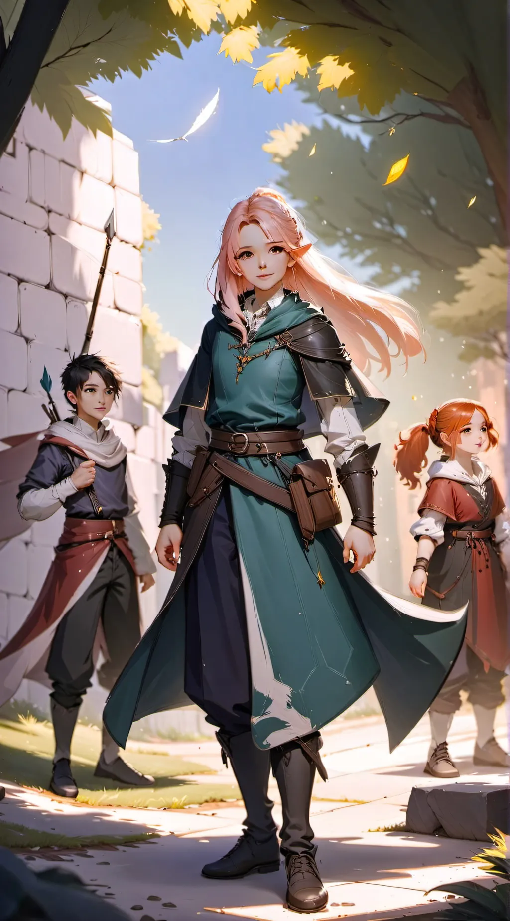 ai character: World of magic background