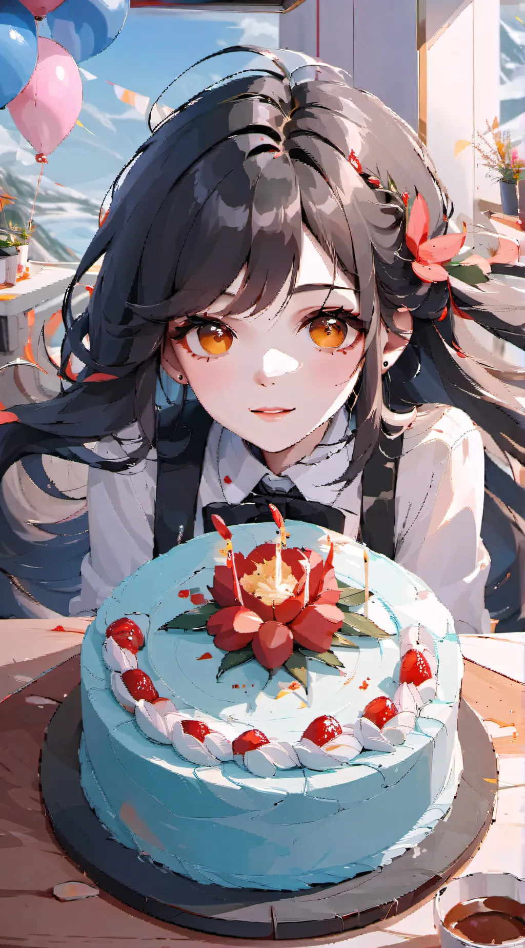 ai character: MHA birthday  background