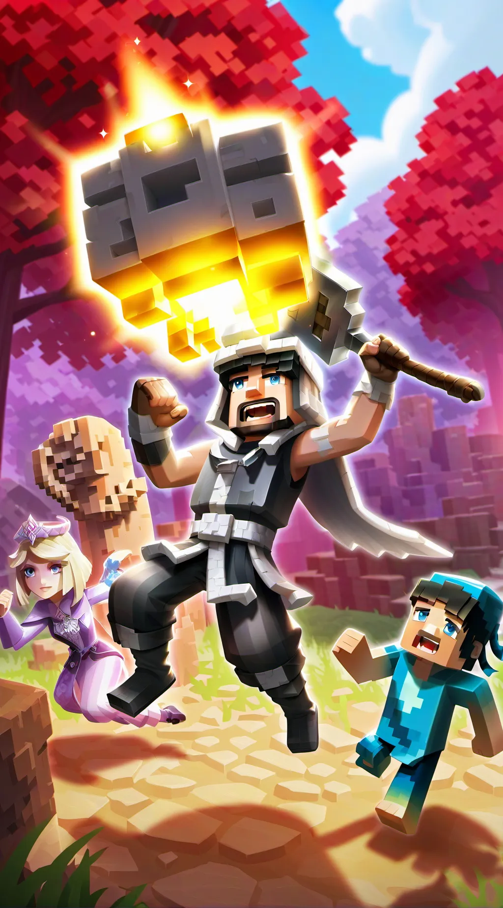 ai character: Herobrine  background