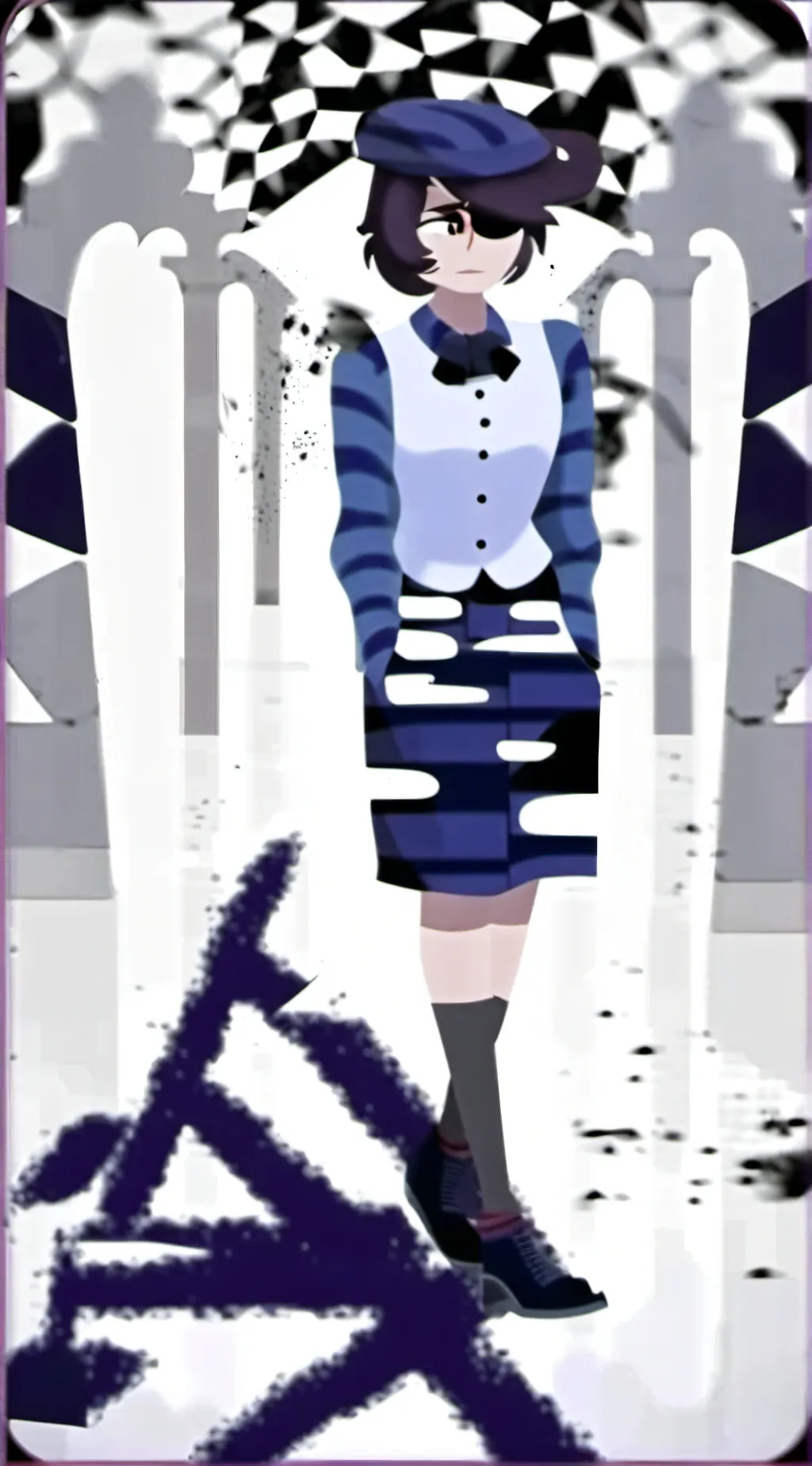 ai character: human uzi background