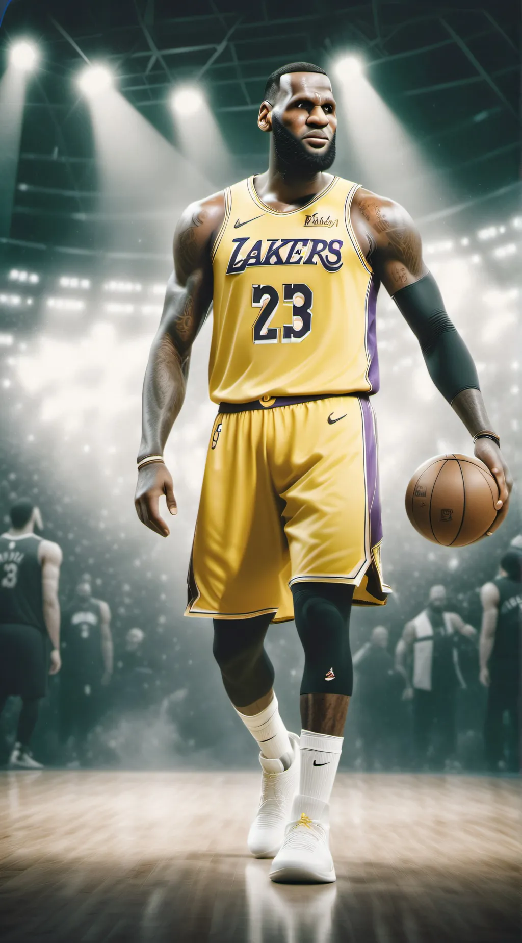 ai character:  LeBron James background