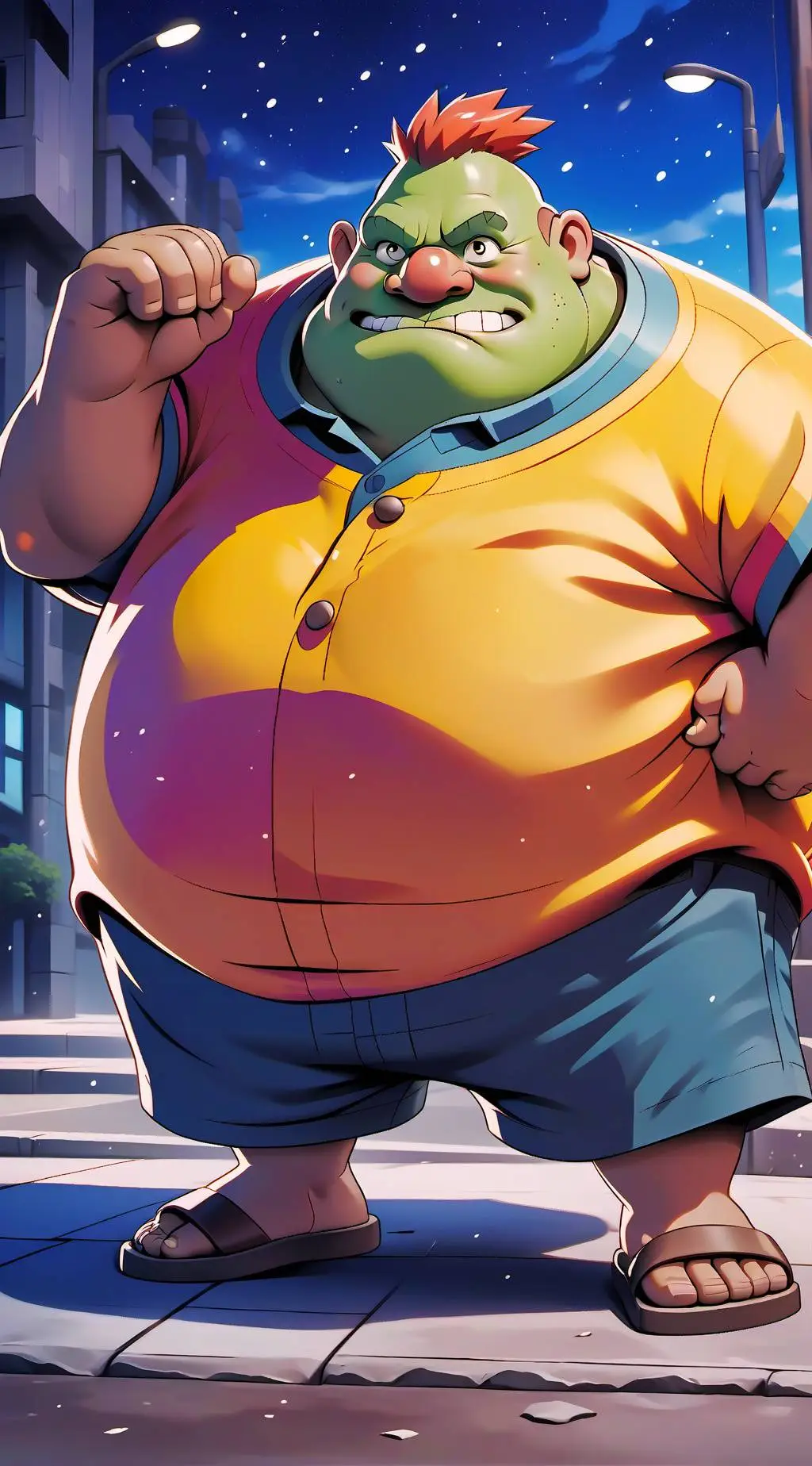 ai character: Booger  background