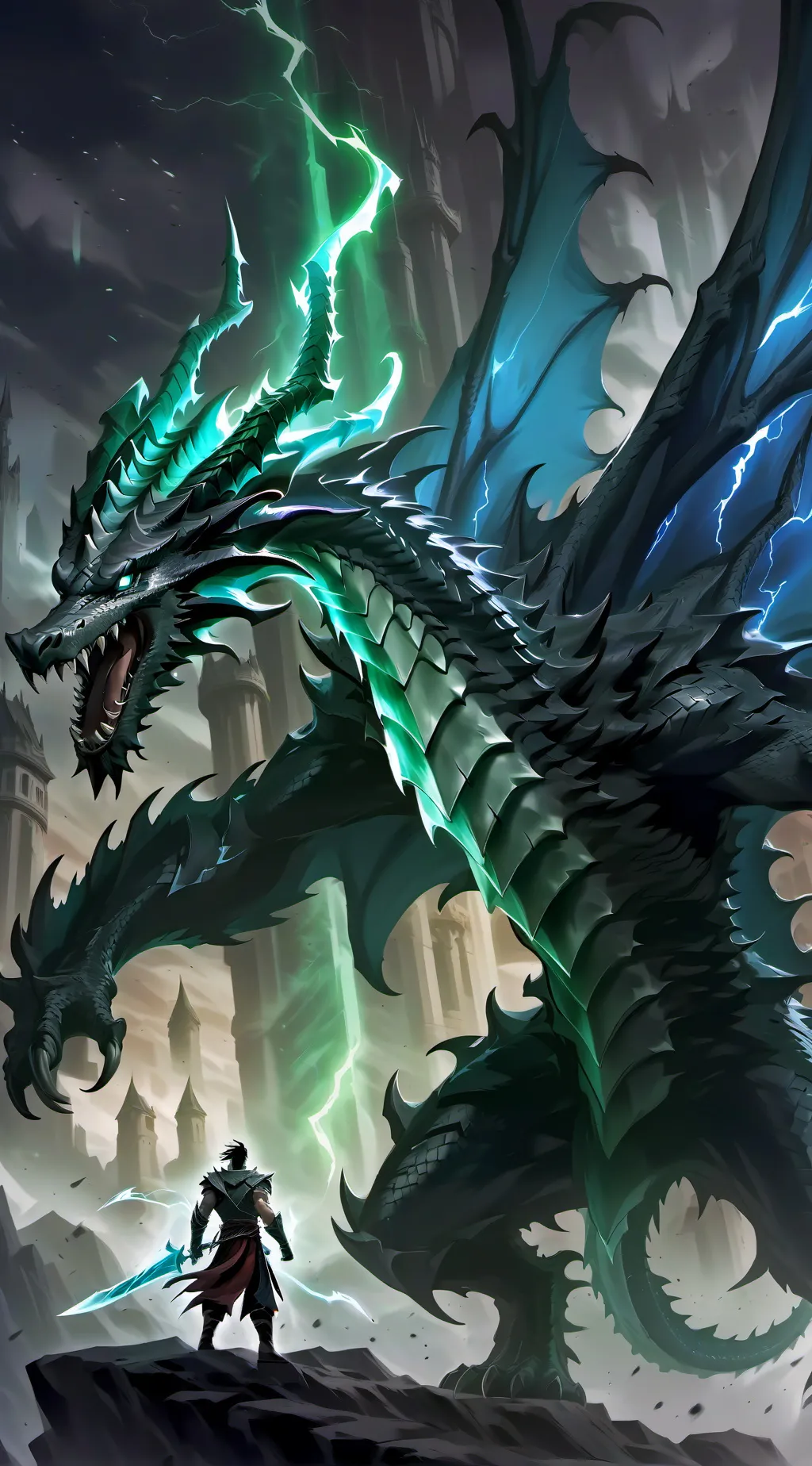 ai character: The dragon slayer background