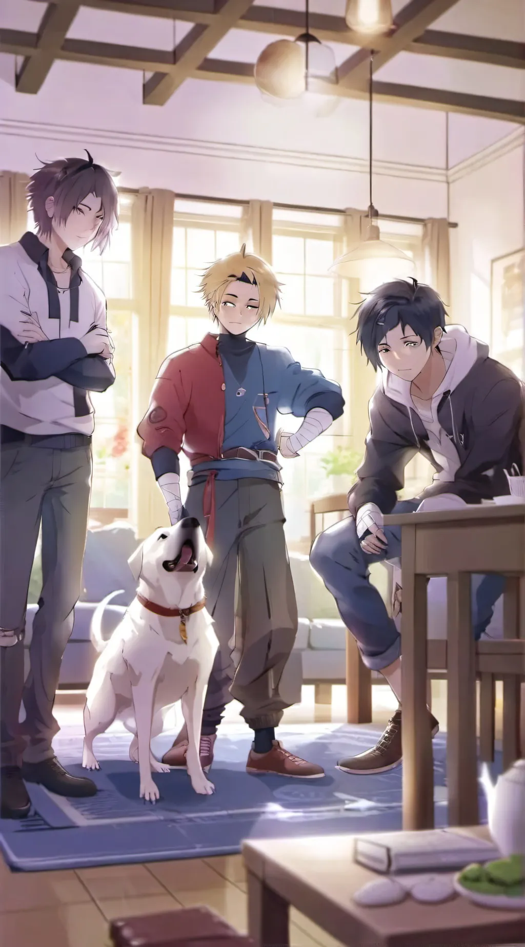 ai character: Naruto  background