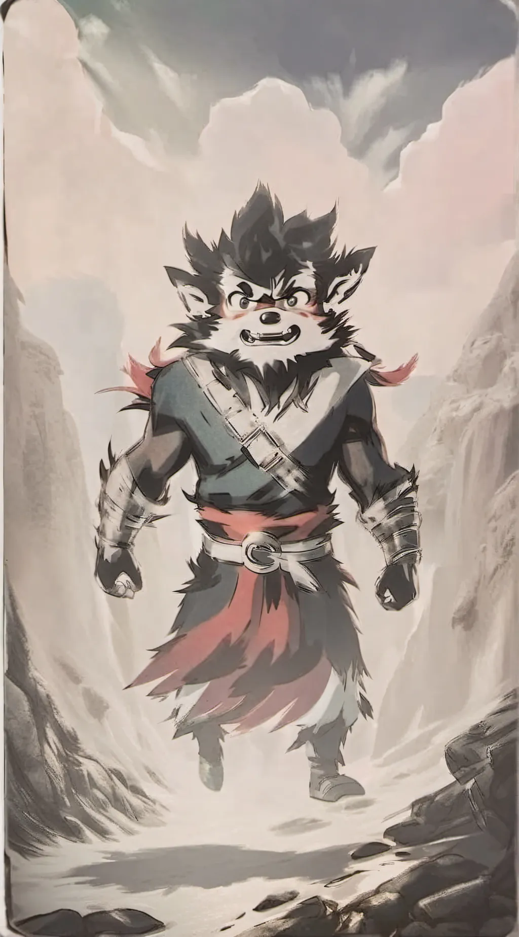 ai character: moritaka background