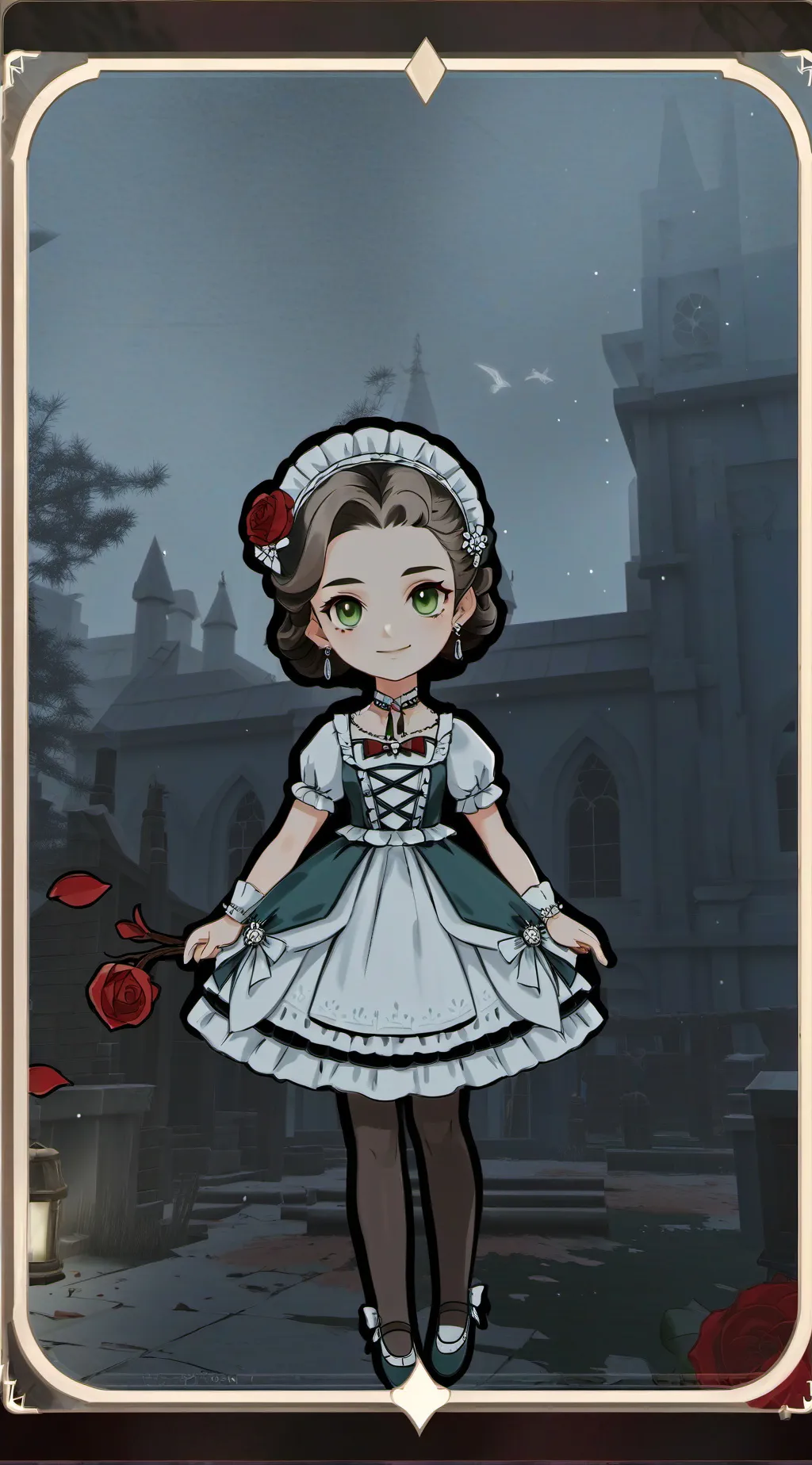 ai character: Haunted girl background