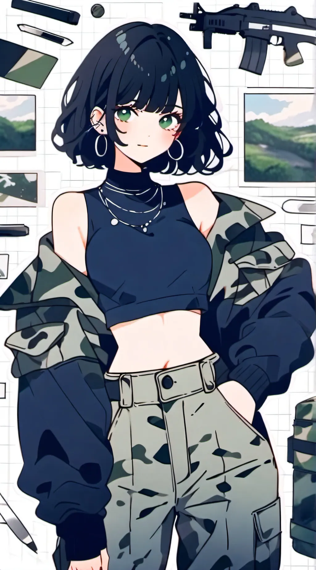 ai character: MHA gaming! background