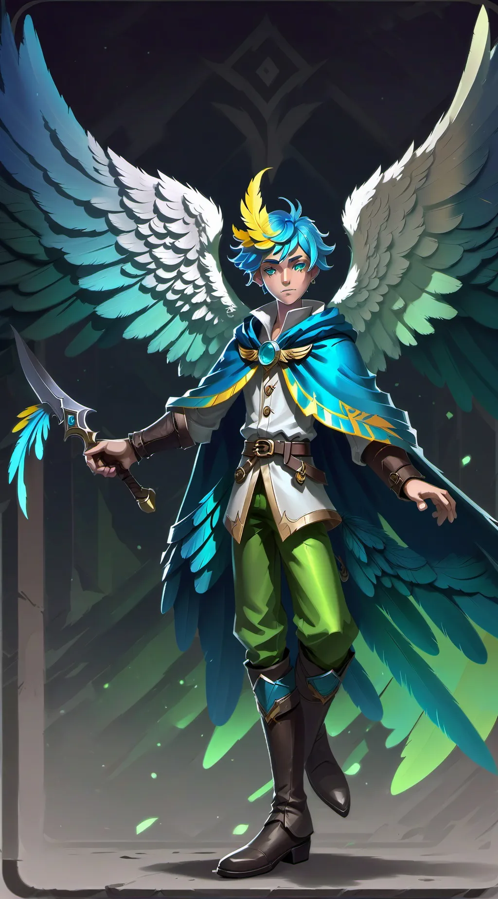 ai character: Crane background