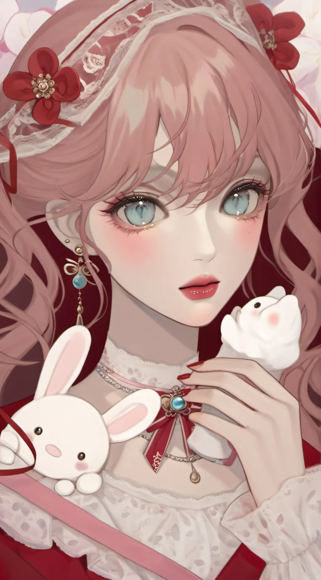 ai character: Rosy background