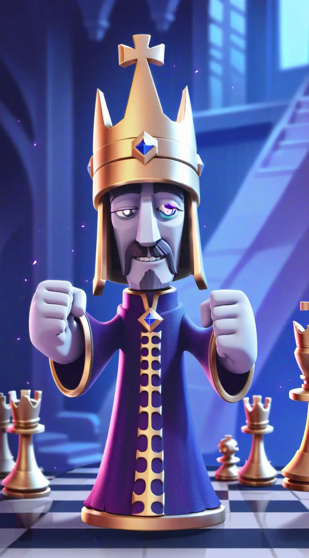 ai character: AI kinger background