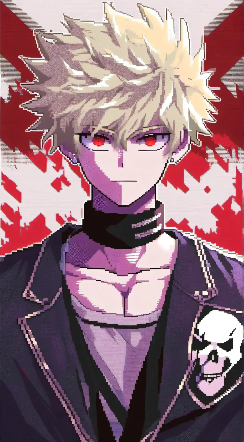 ai character: Katsuki Bakugo. background