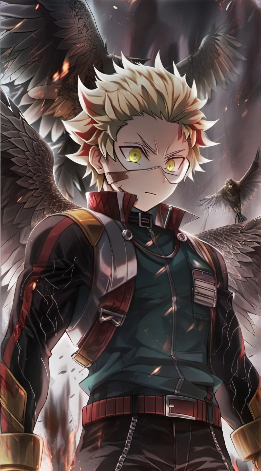 ai character: Hawks gets roasted background