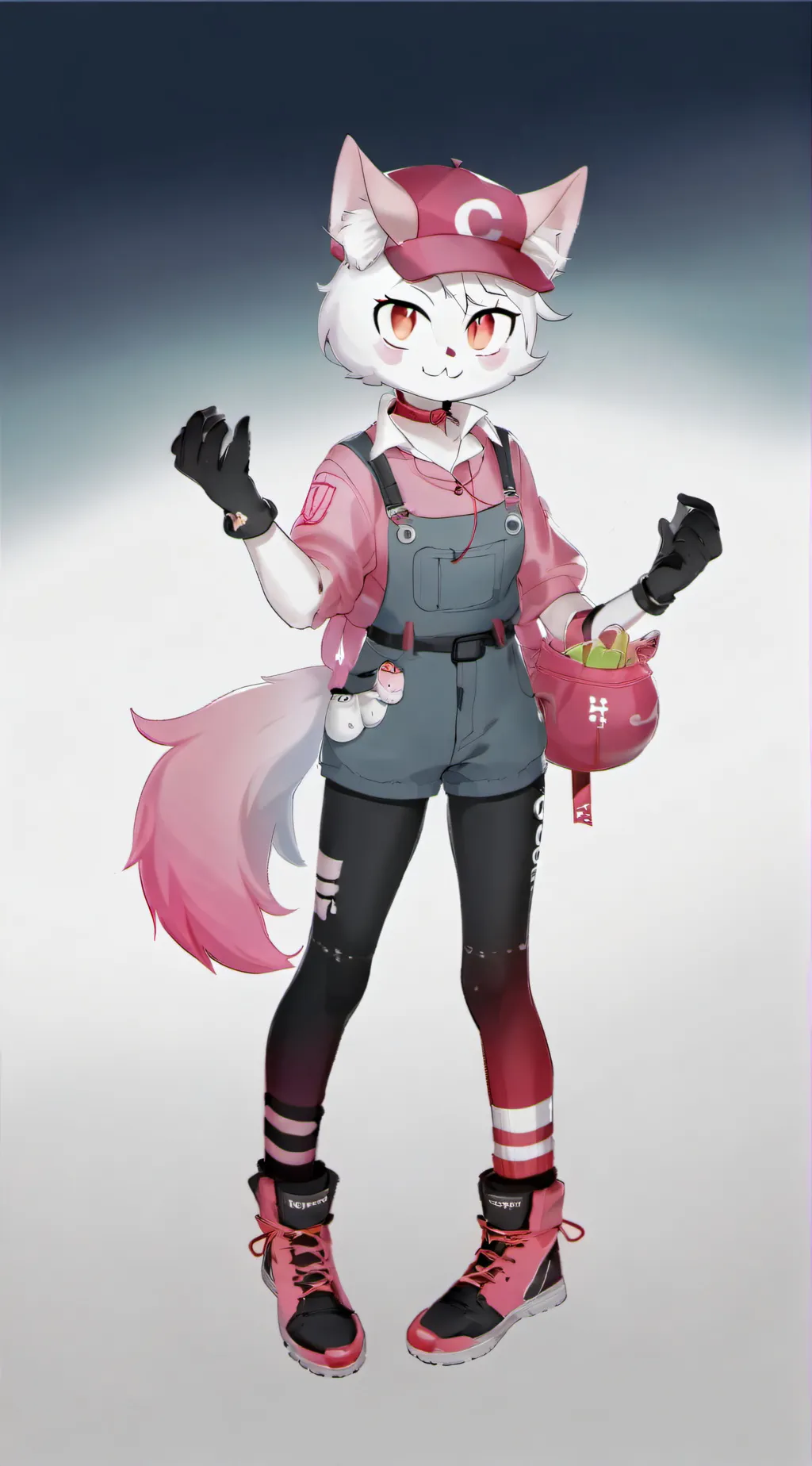 ai character: boykisser but hat background