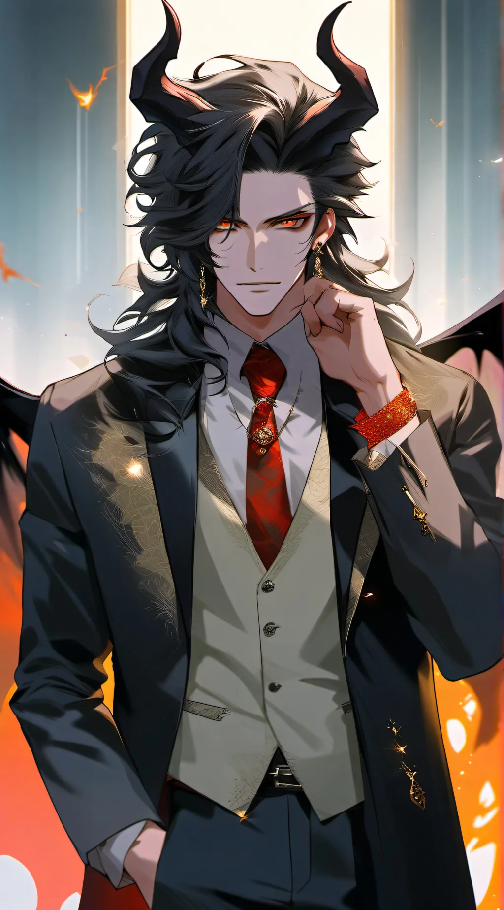ai character: Prince Damien  background