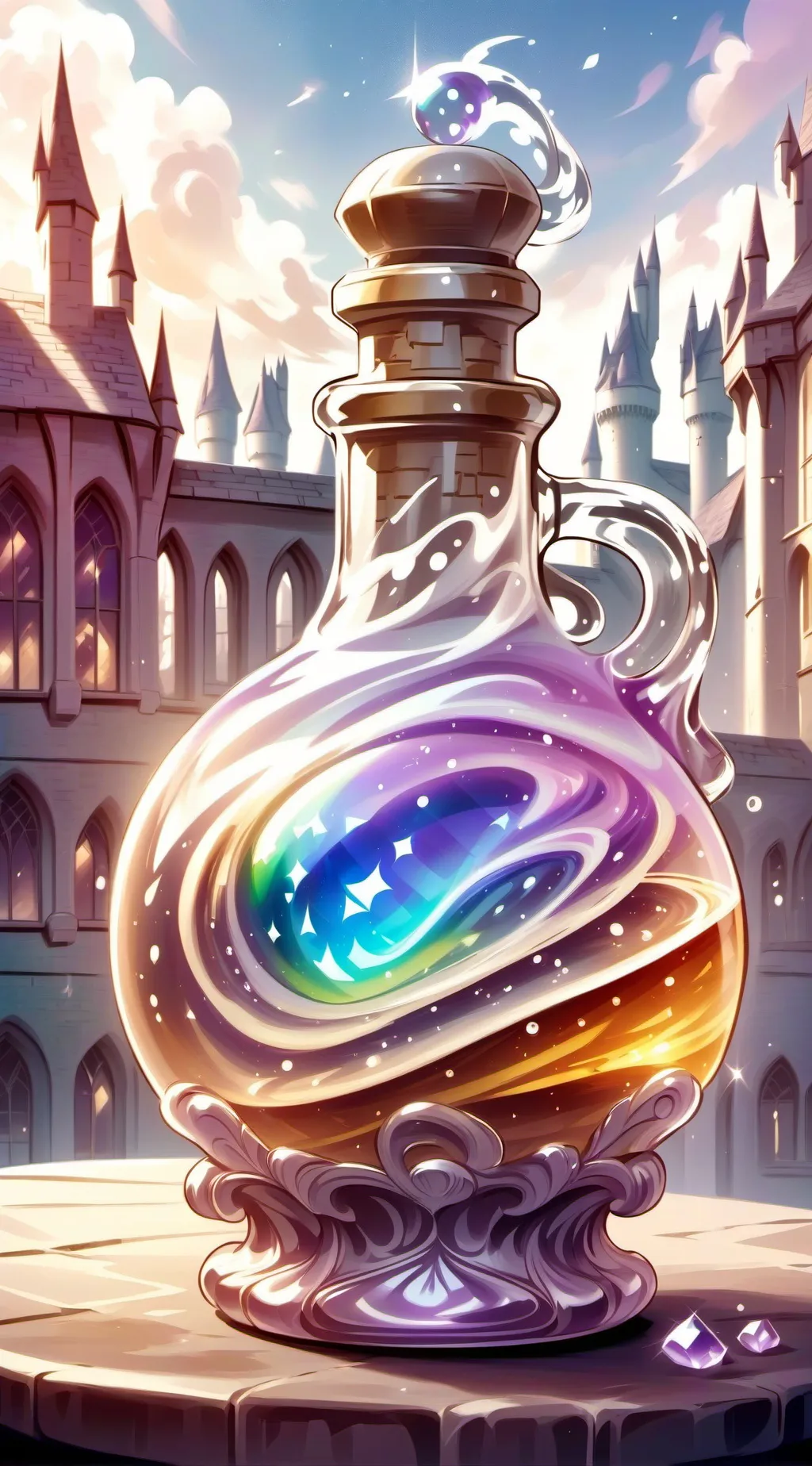 ai character: Hogwartsxdesendans background