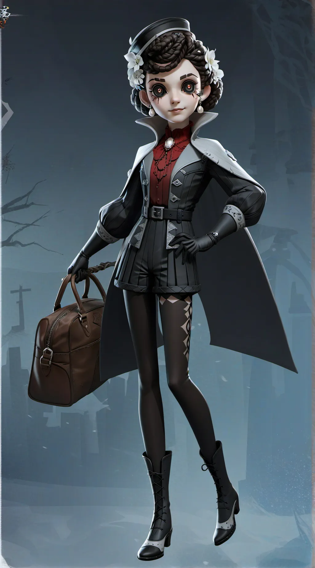 ai character: Haunted House background