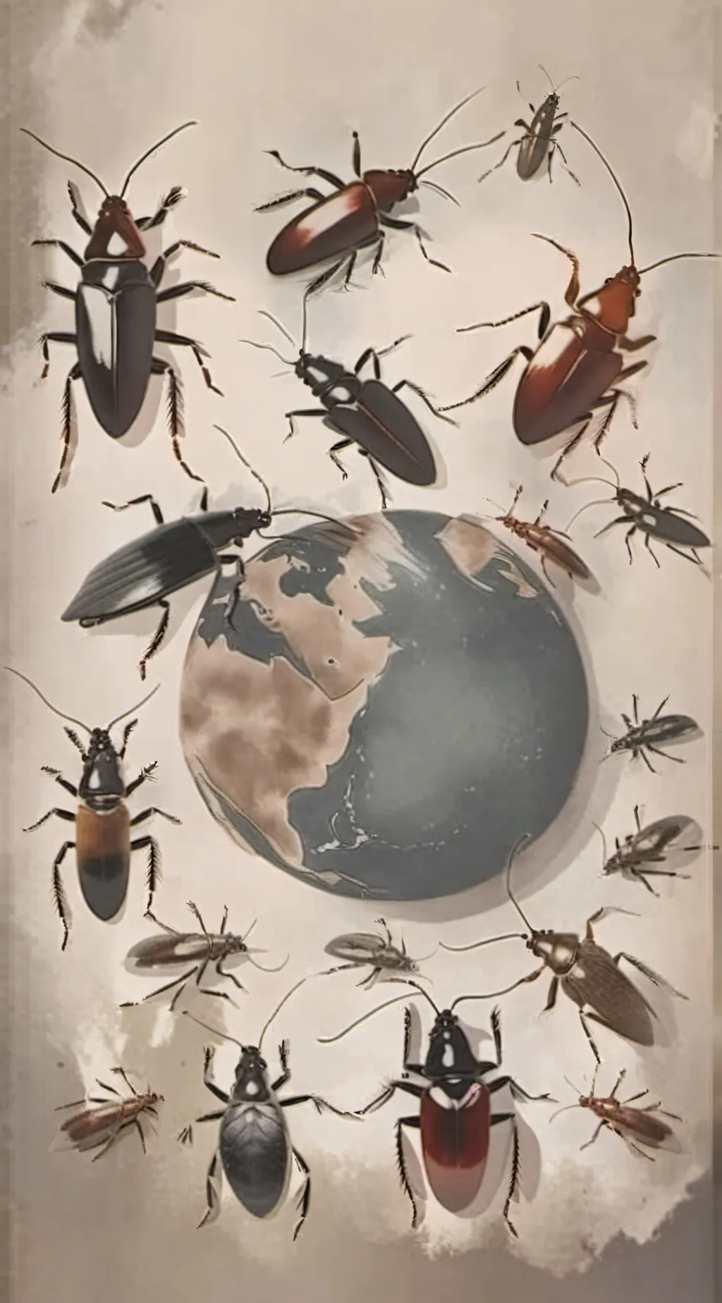 ai character: Cockroach attack background