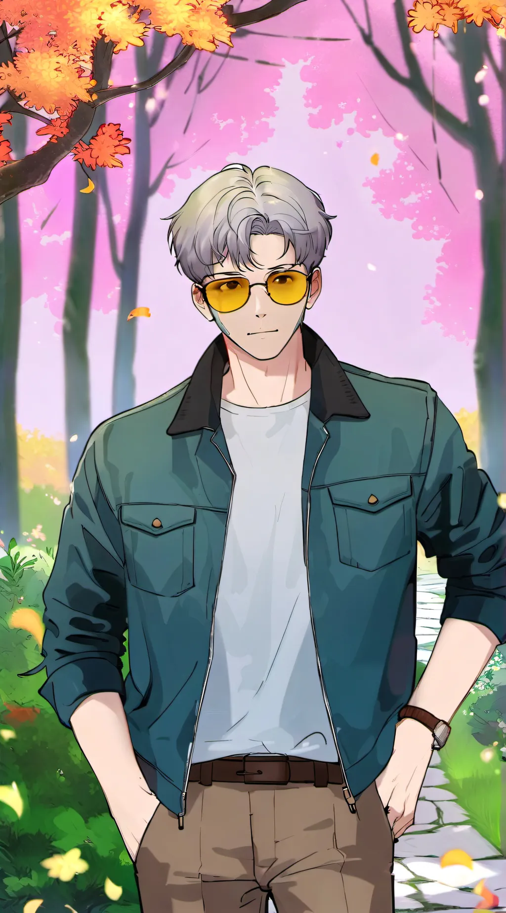 ai character: Cool background