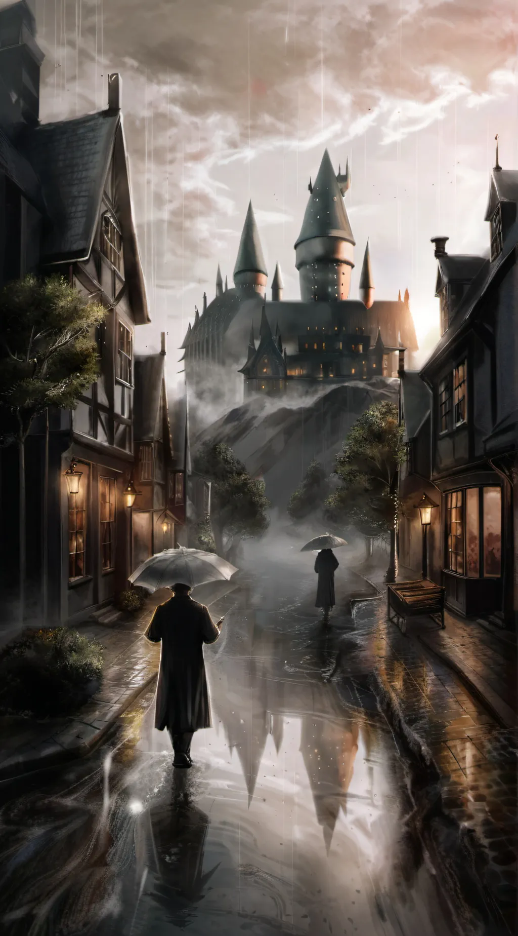 ai character: Hogwarts Thoughts background